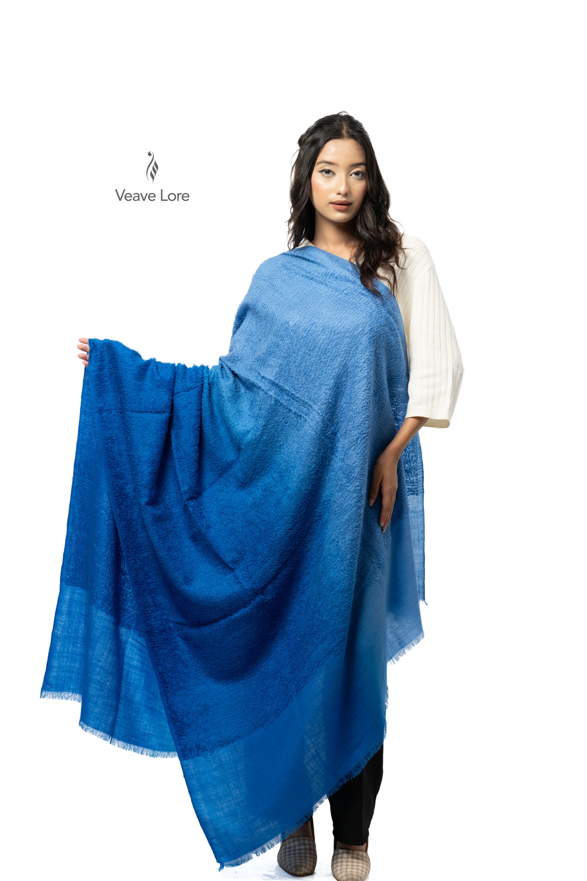 Azure Lapis Pashmina Towel