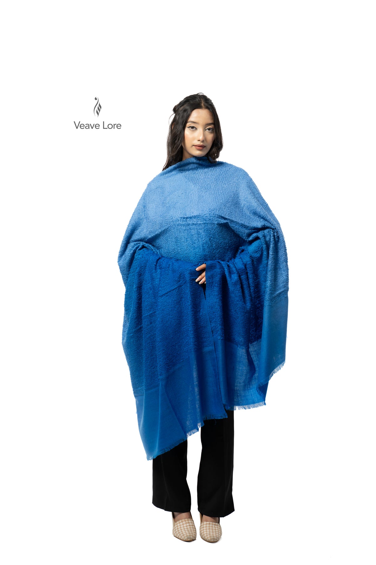 Azure Lapis Pashmina Towel