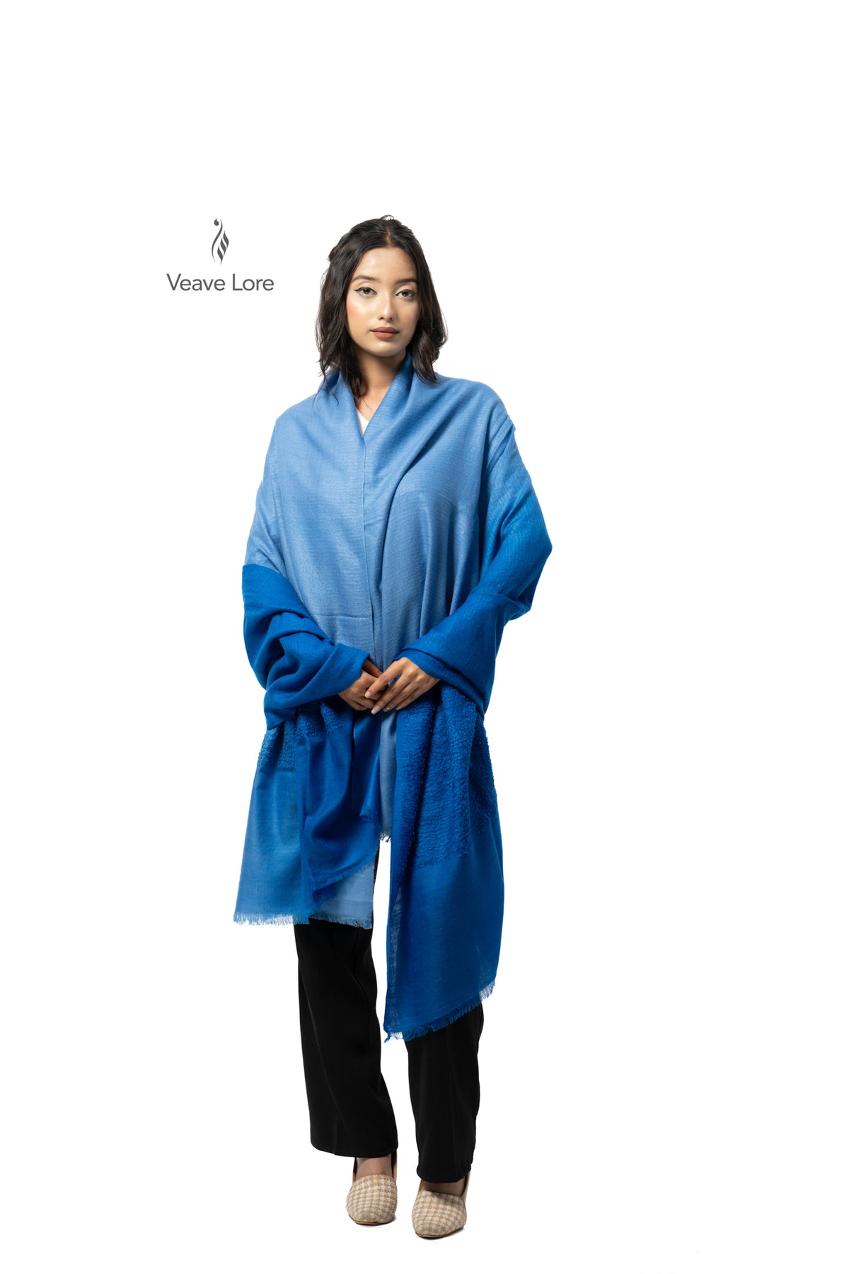 Azure Lapis Pashmina Towel