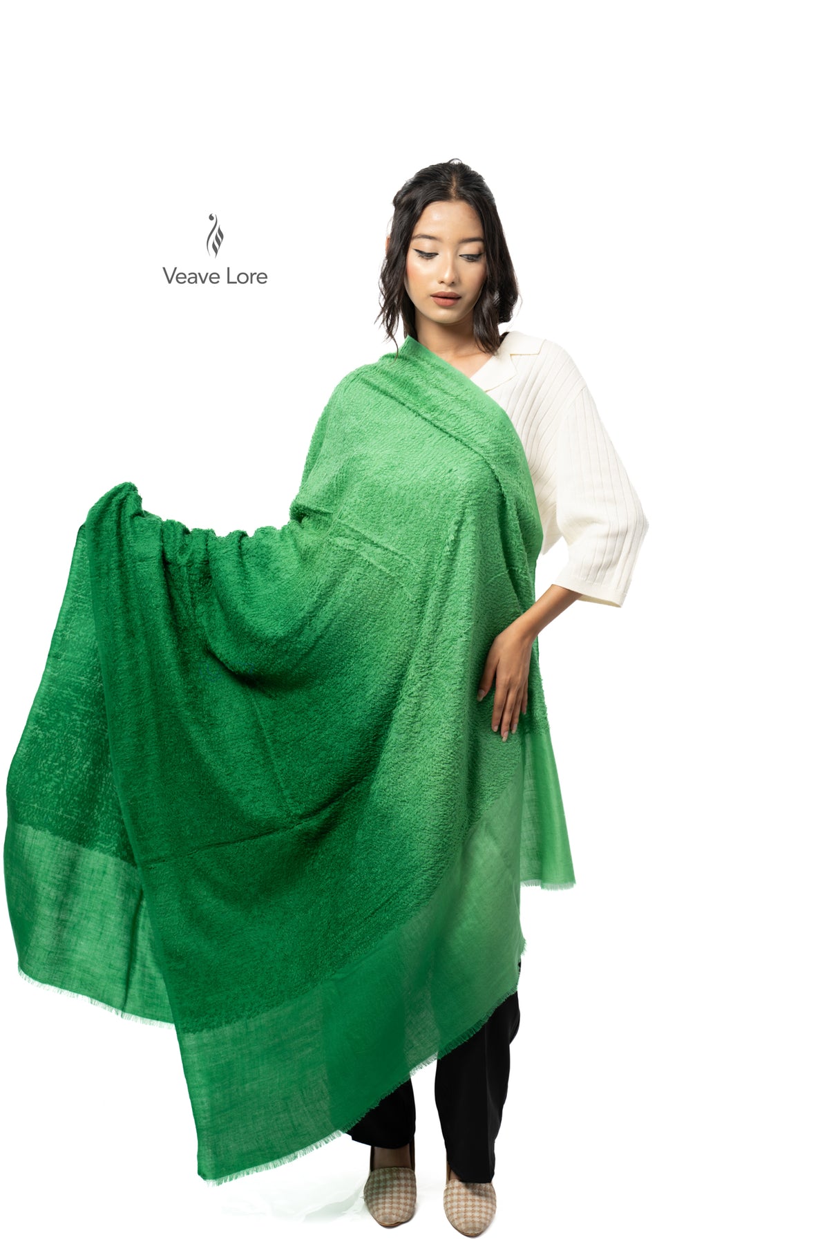 Clover Emerald Pashmina Towel
