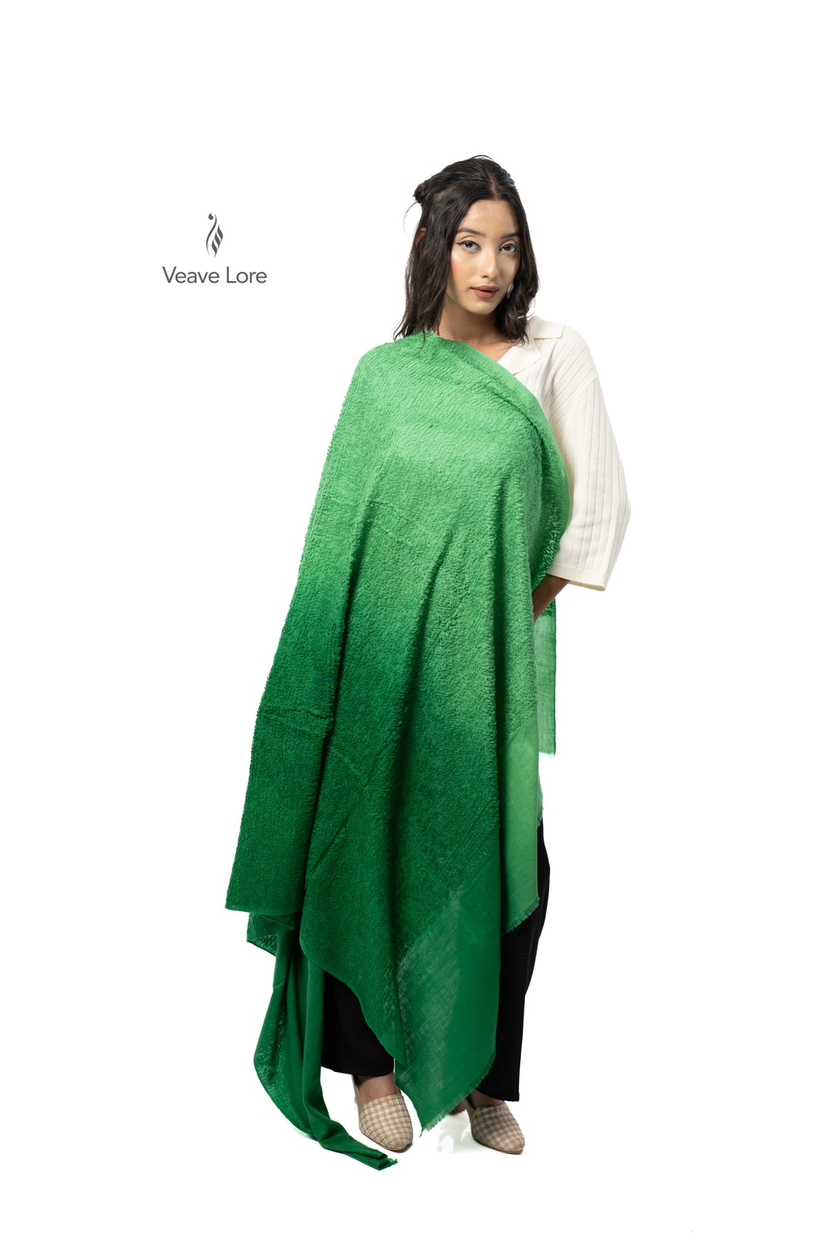 Clover Emerald Pashmina Towel