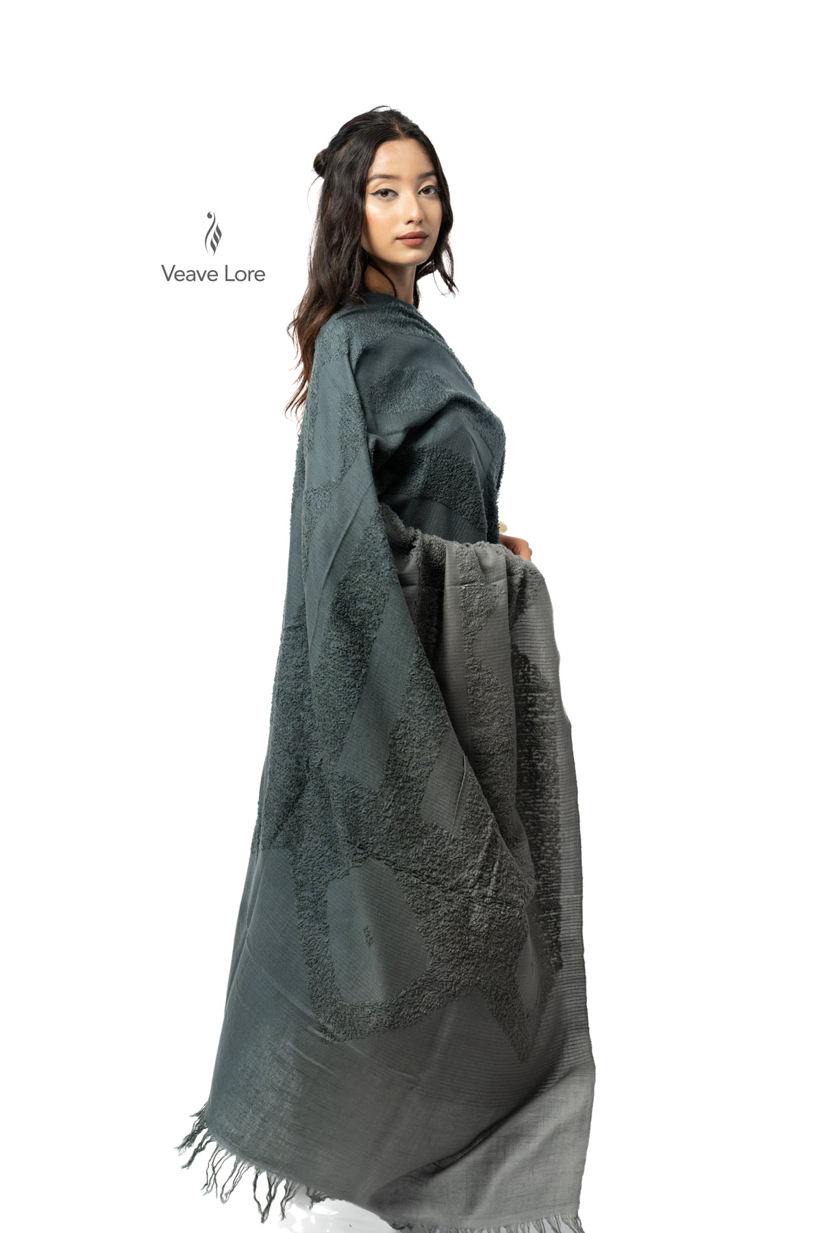 Pewter Slate Pashmina Towel