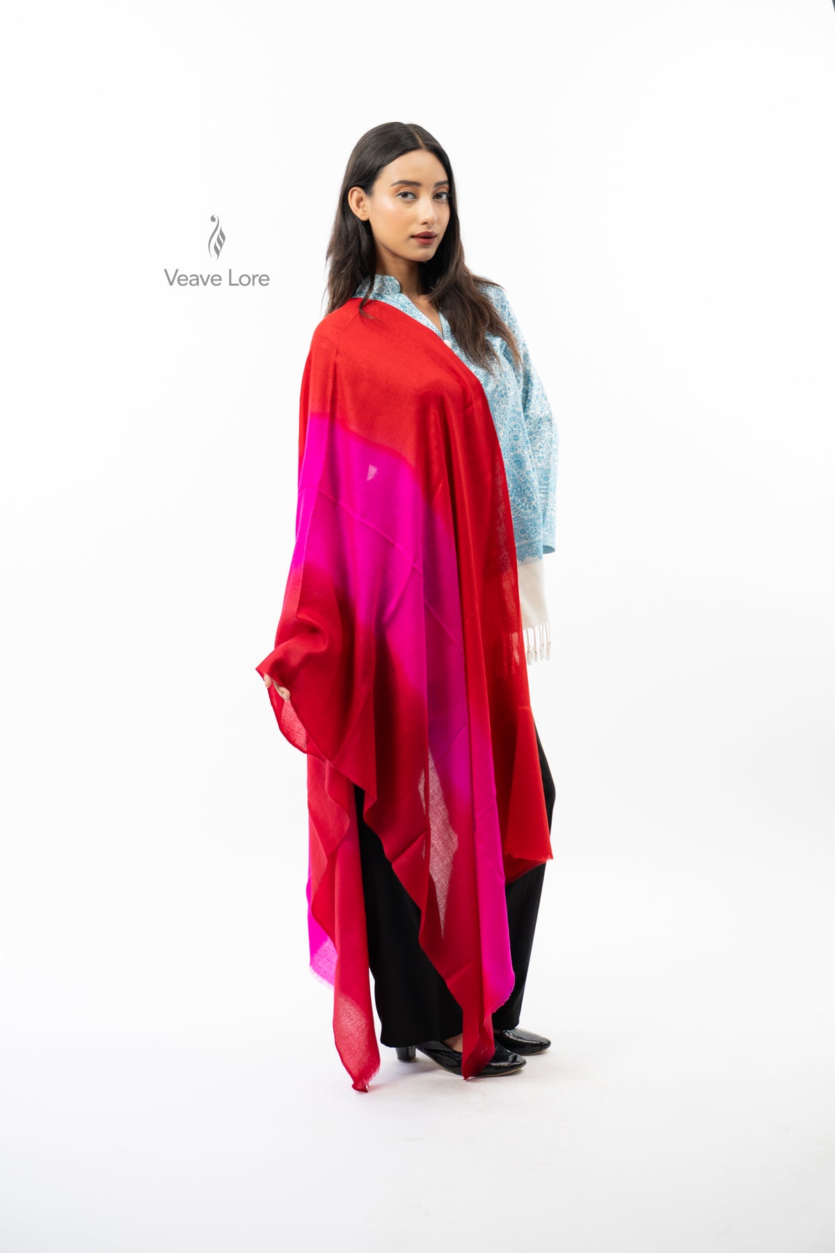 Scarletblaze Magentafade Pashmina Stole