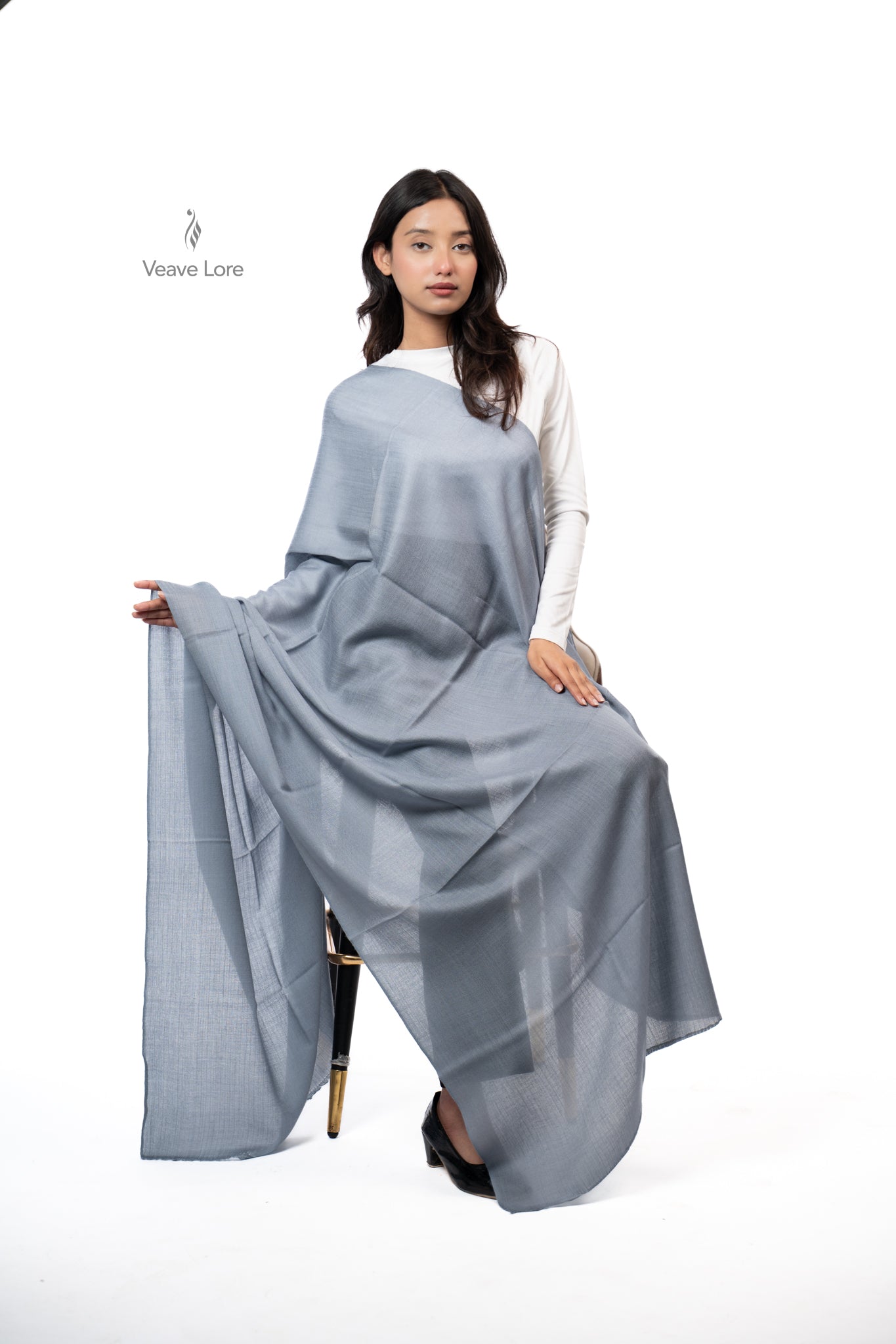 Dhund Dove Fine Wool Shawl