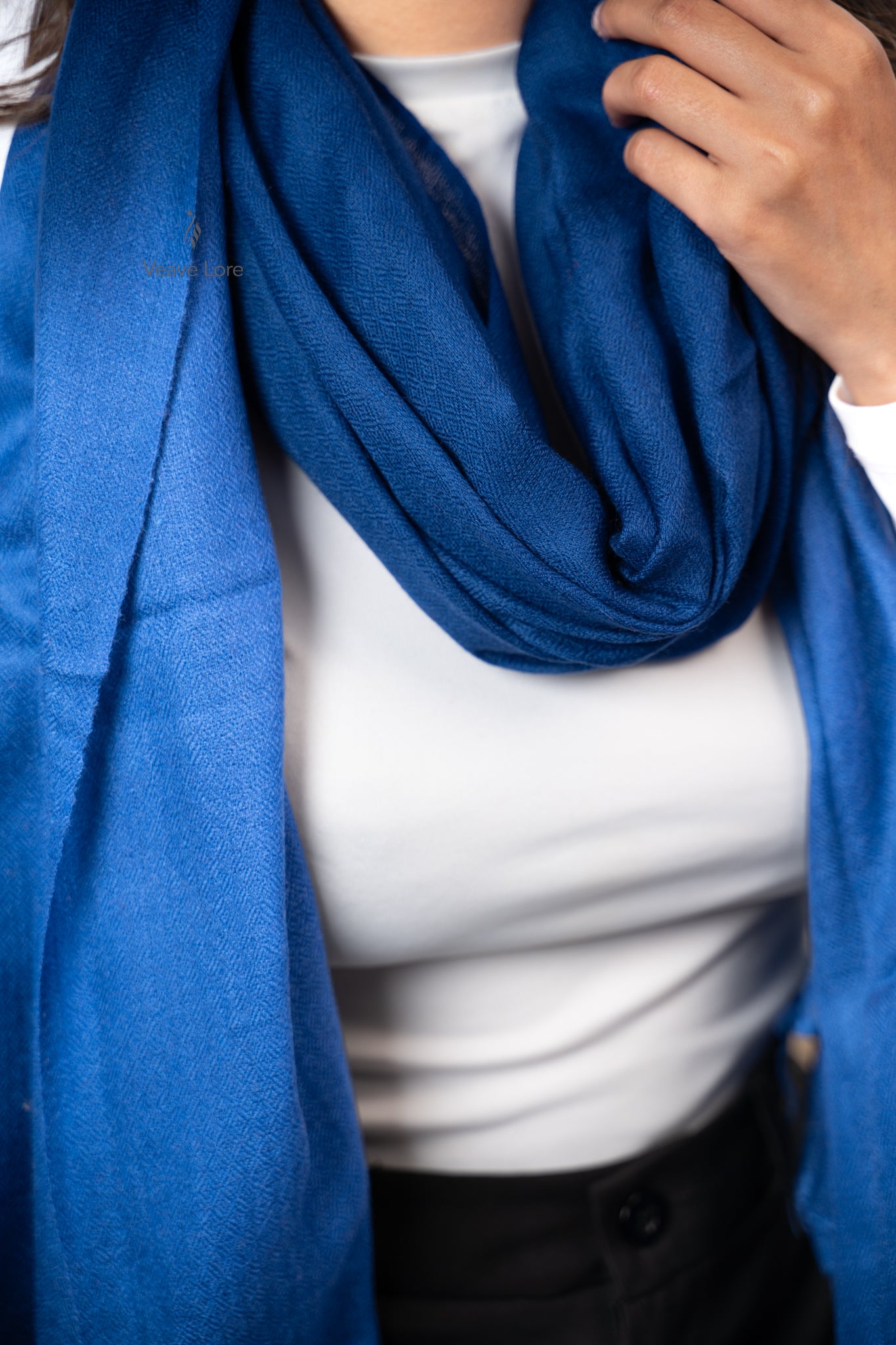 Shab Indigo Fine Wool Shawl