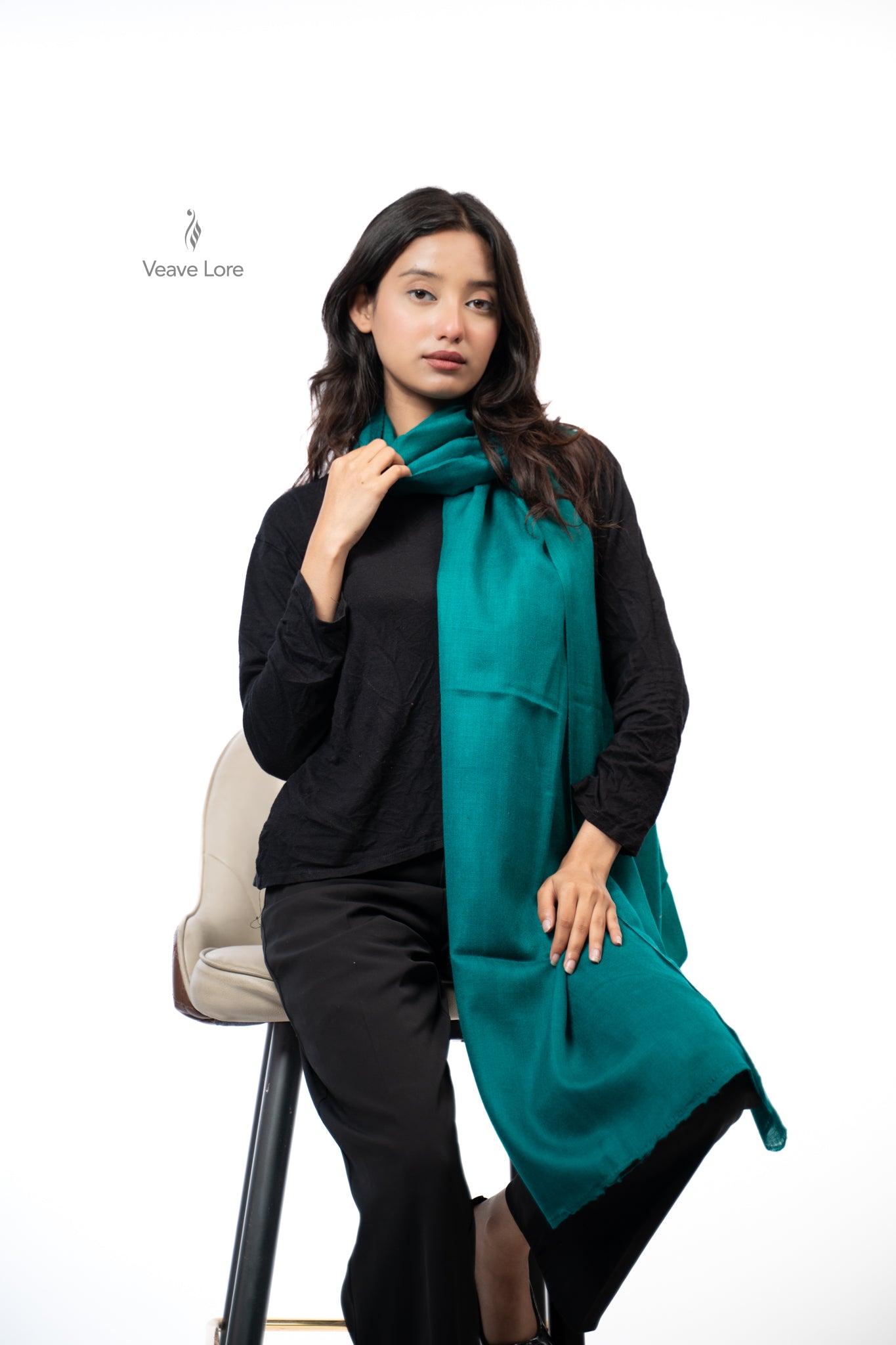 Rangeen Palette Fine Wool Shawl