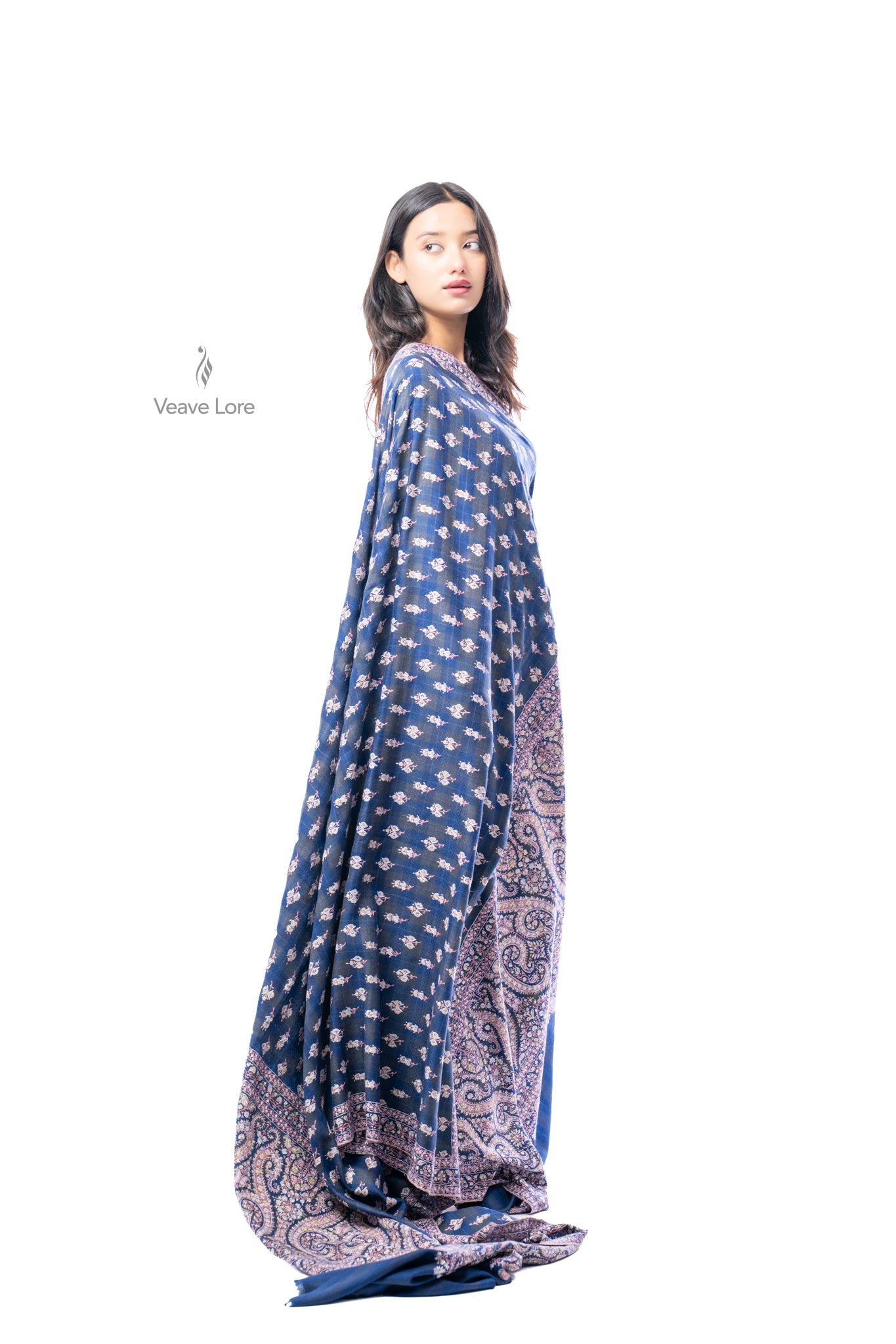 Nargis Night Oversized Pashmina Shawl