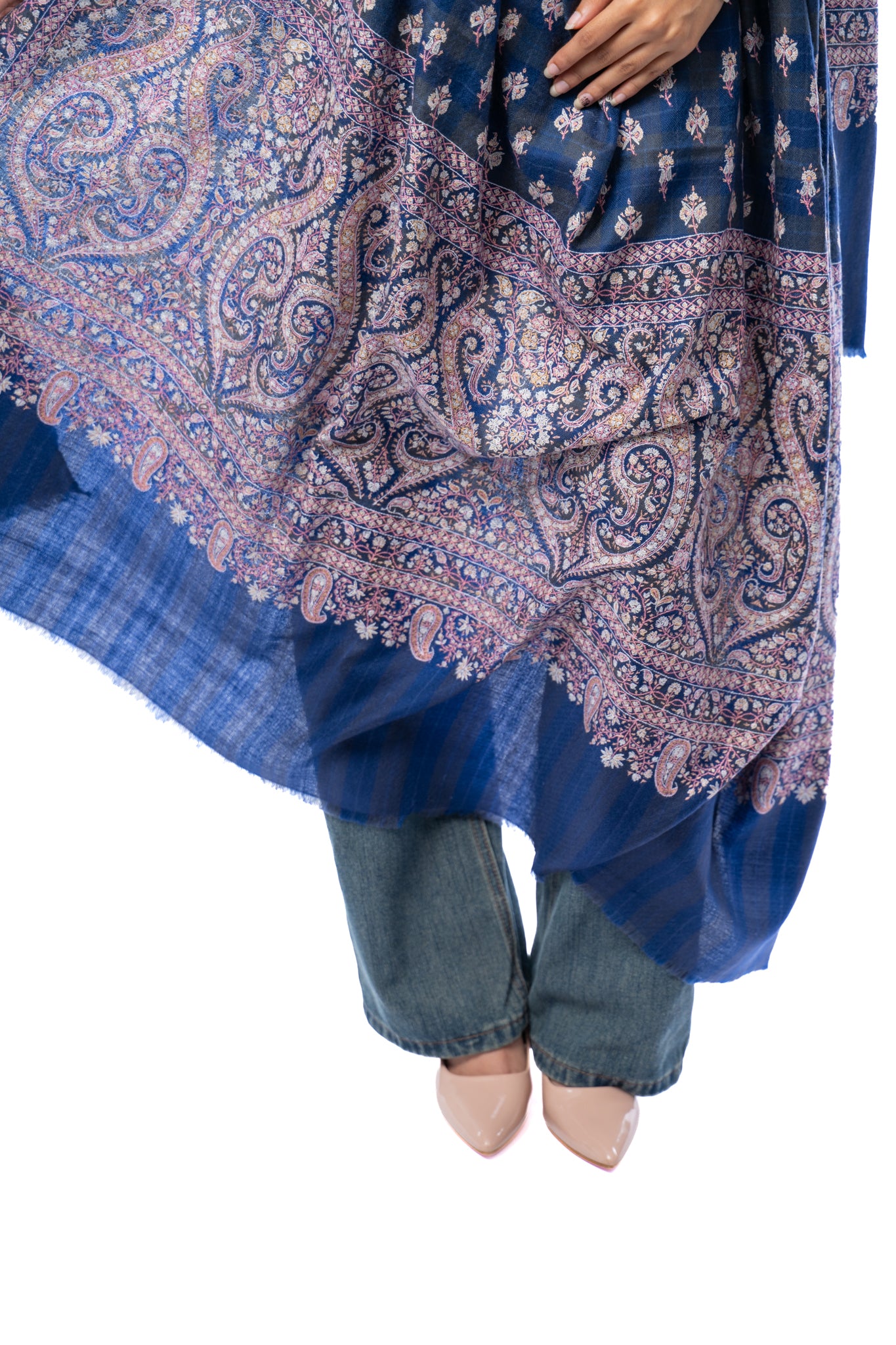 Nargis Night Oversized Pashmina Shawl