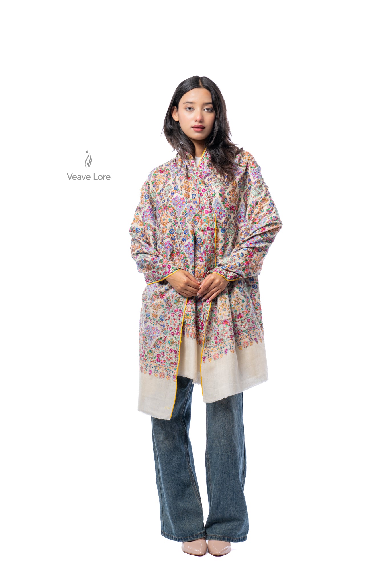 Almas Garland Pashmina Shawl