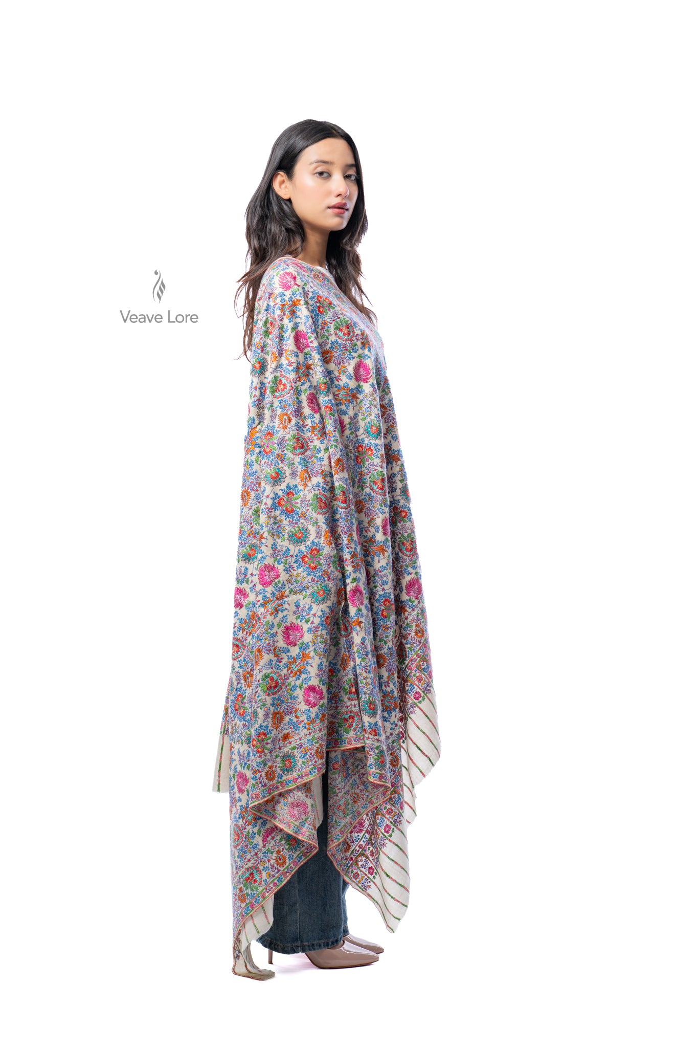 Firoza Mist Pashmina Shawl