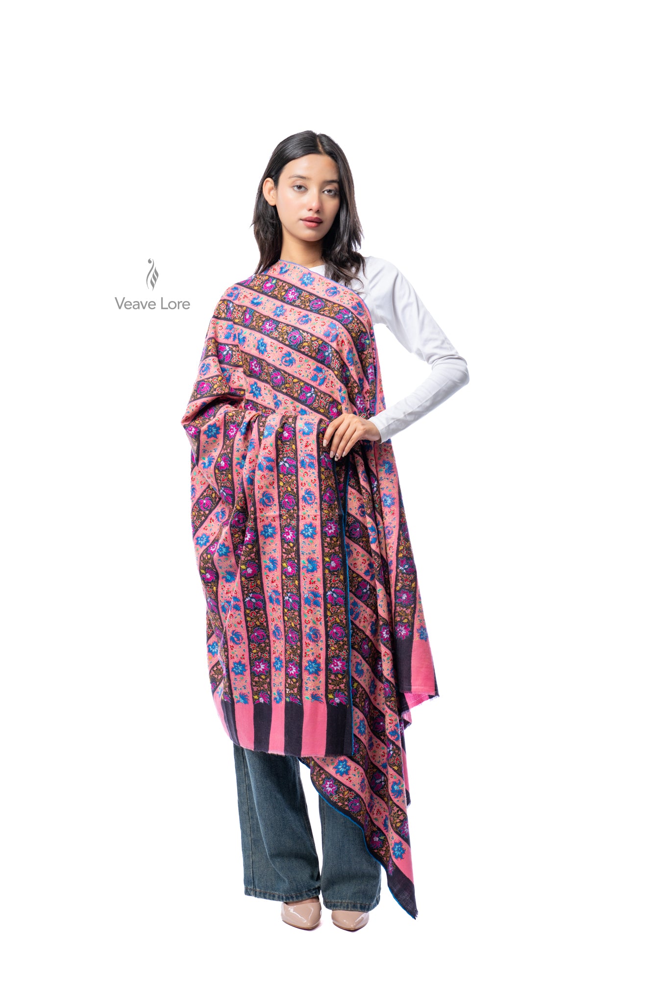 Shireen Ribbon Pashmina Shawl