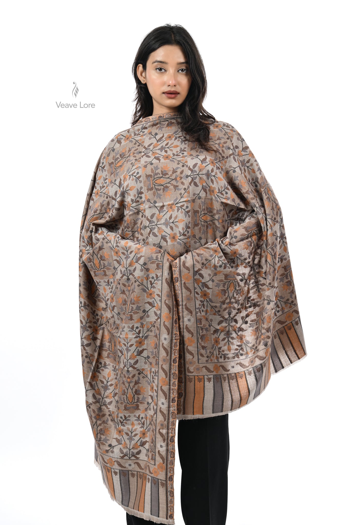 Kani Woven Fine Wool Stole