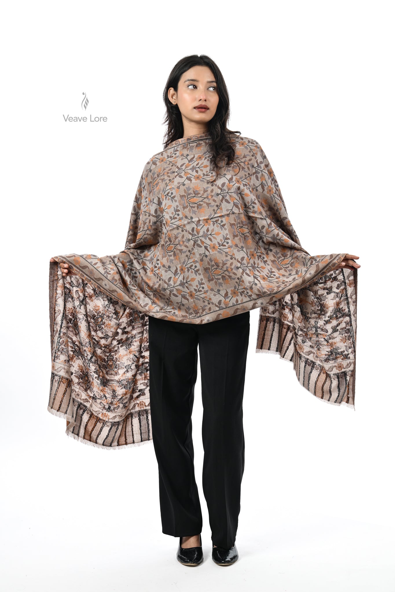 Kani Woven Fine Wool Stole