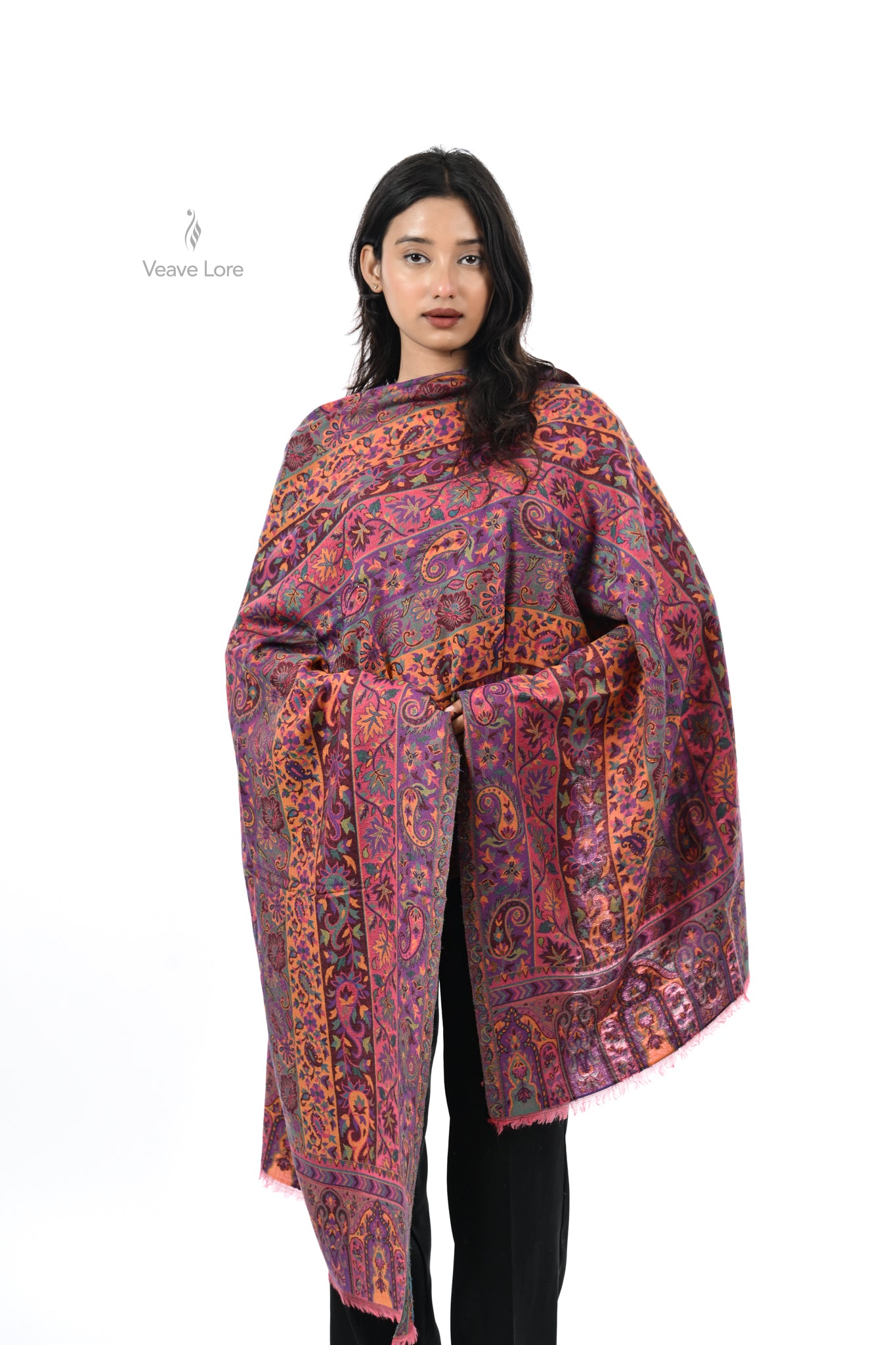 Kani Woven Fine Wool Stole