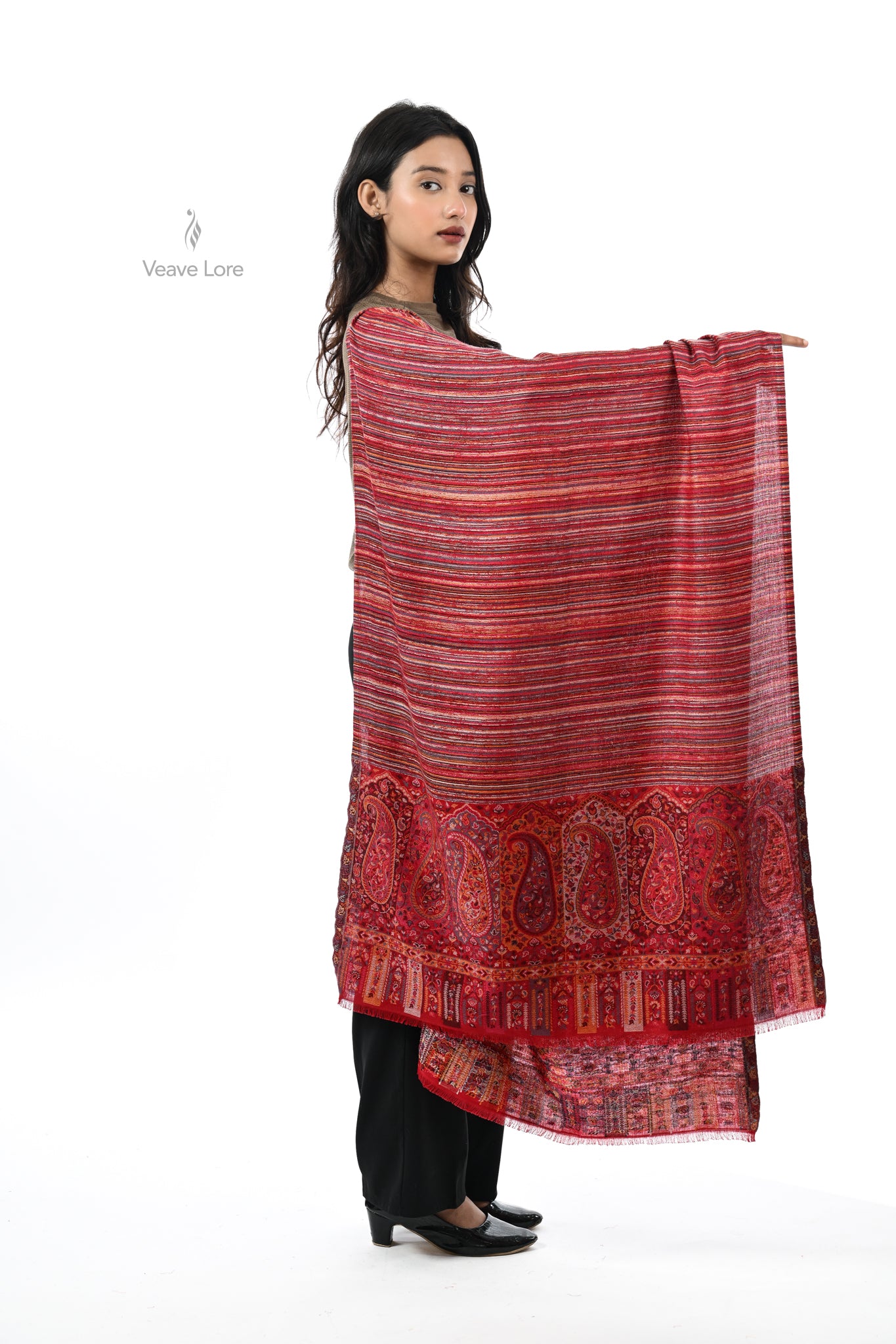 Kani Woven Fine Wool Stole