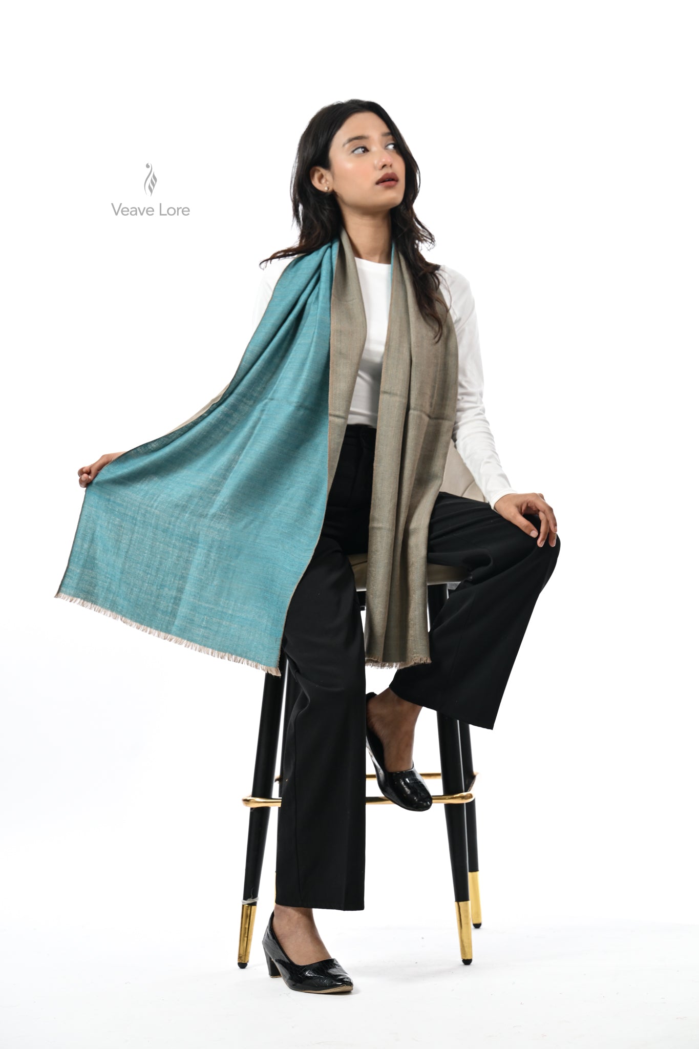 Noor-e-Rang Fine Wool Scarf