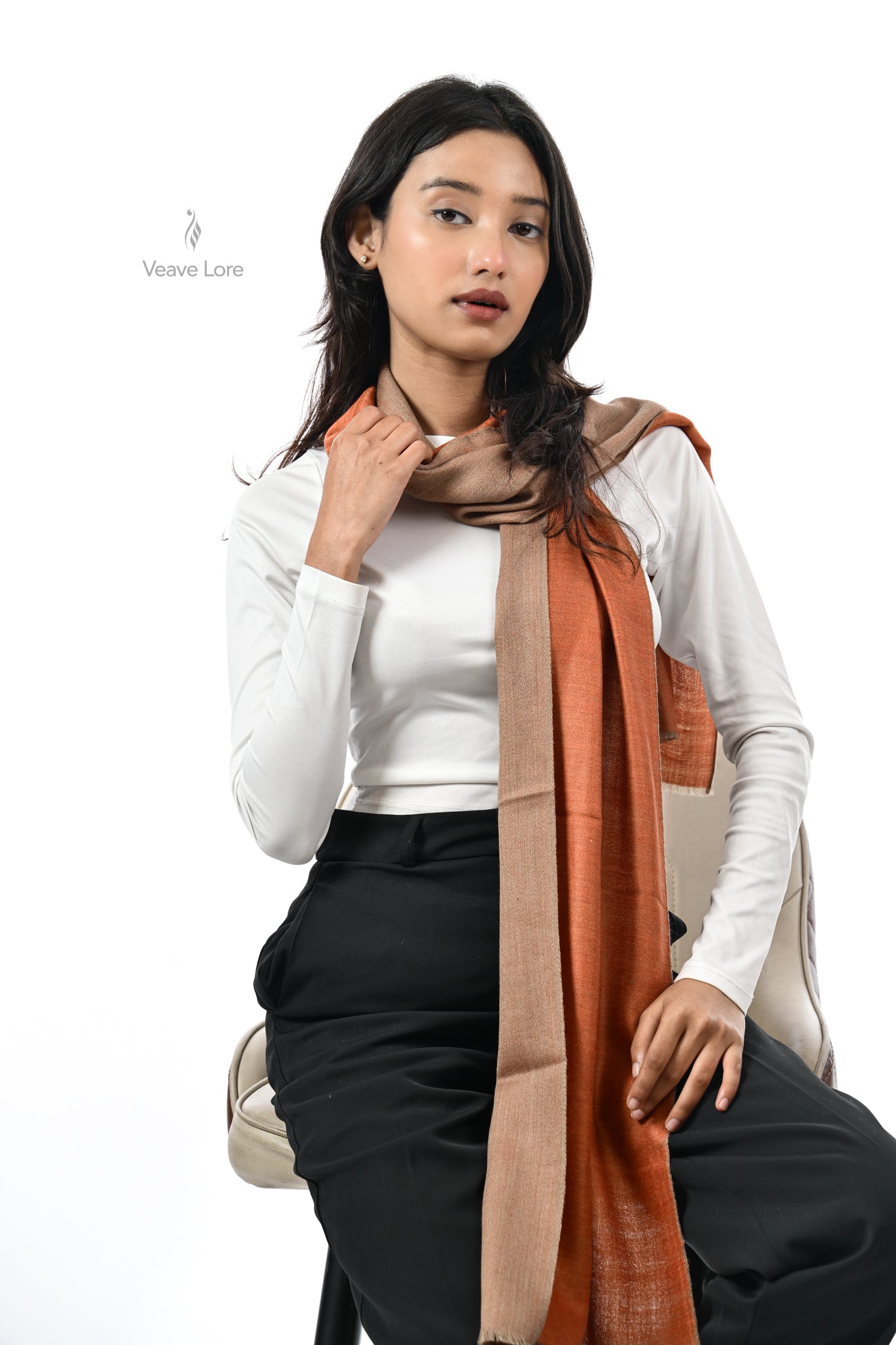 Ruh-e-Rang Fine Wool Scarf