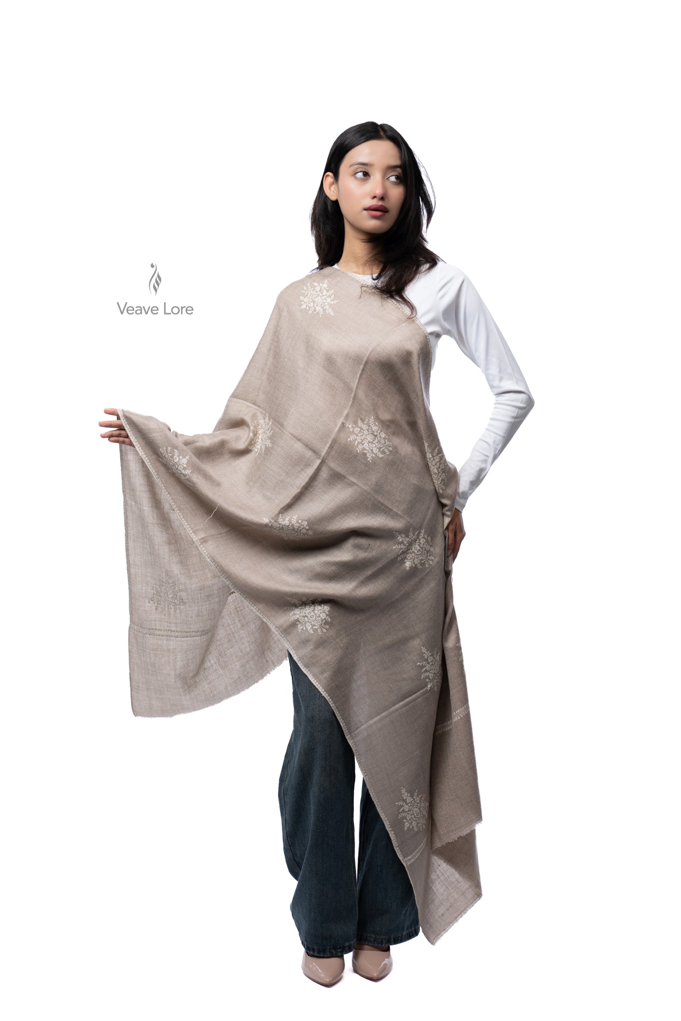 Almond Sprig Pashmina Stole