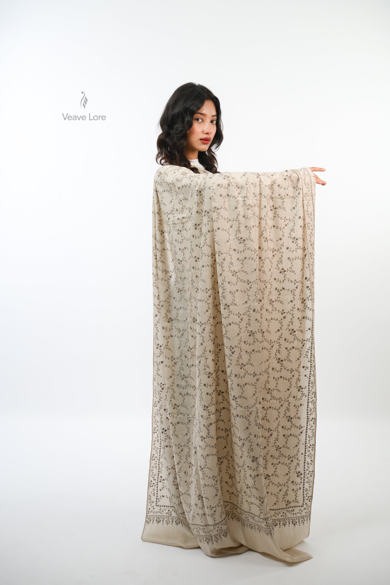 Yasmin Frost Oversized Pashmina Shawl