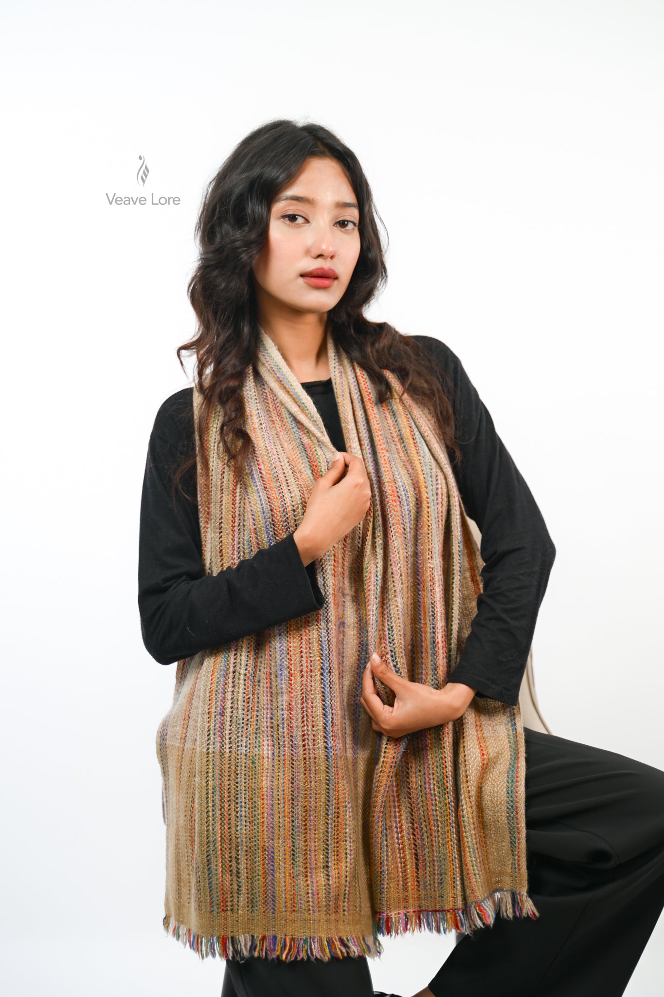 Qafila Confetti Heavy Weight Pashmina Muffler