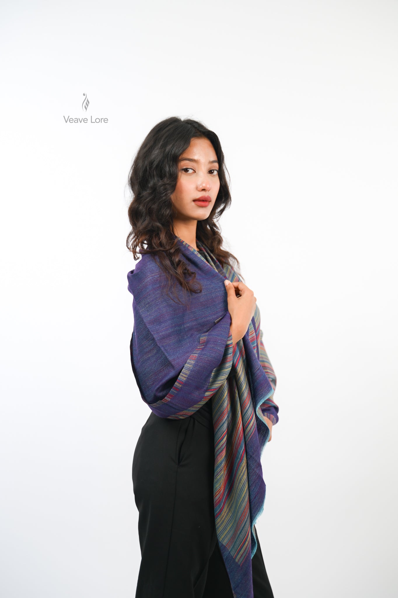 Cipher Stripe Reversible Stole