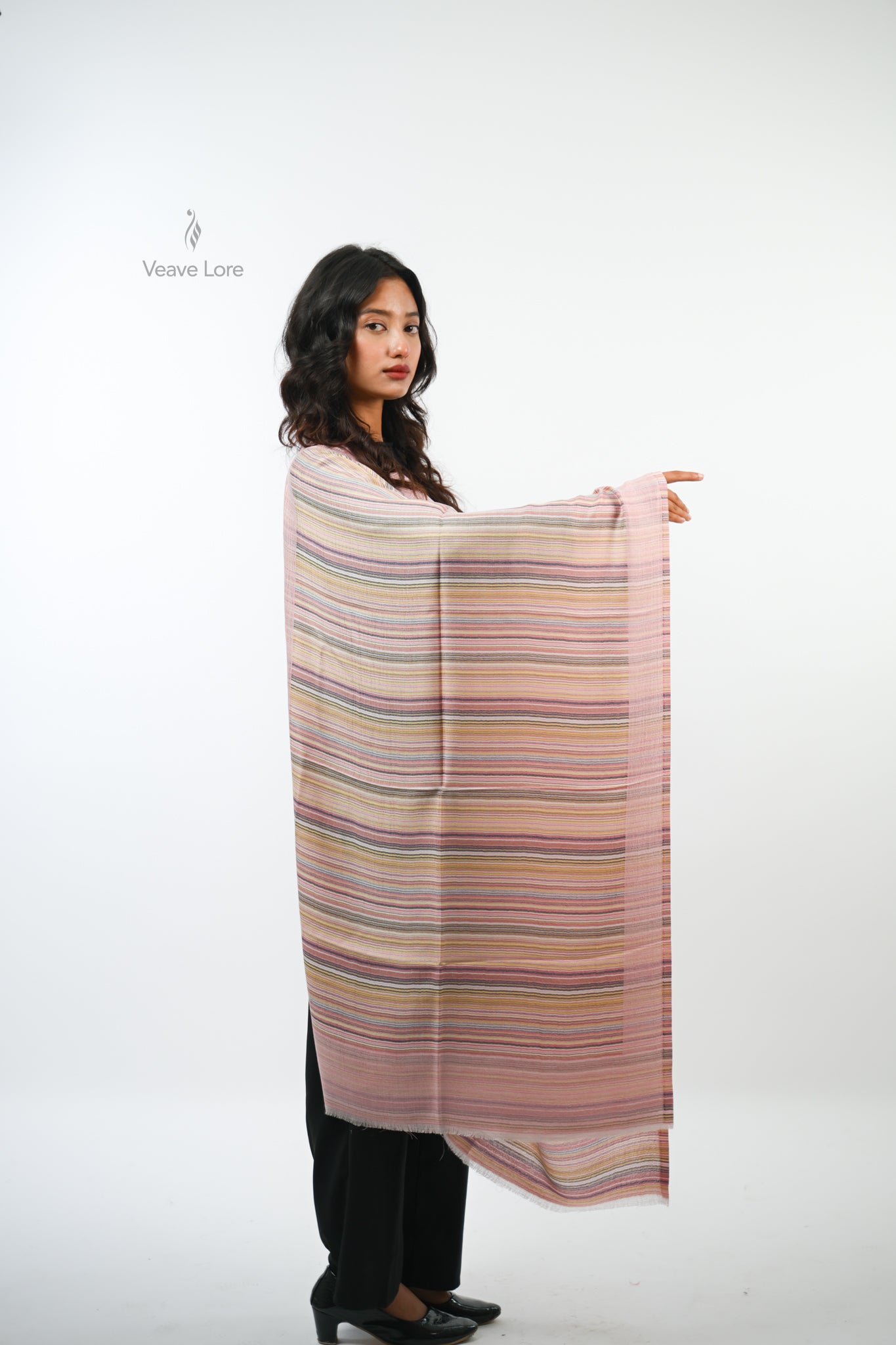 Cipher Stripe Reversible Stole