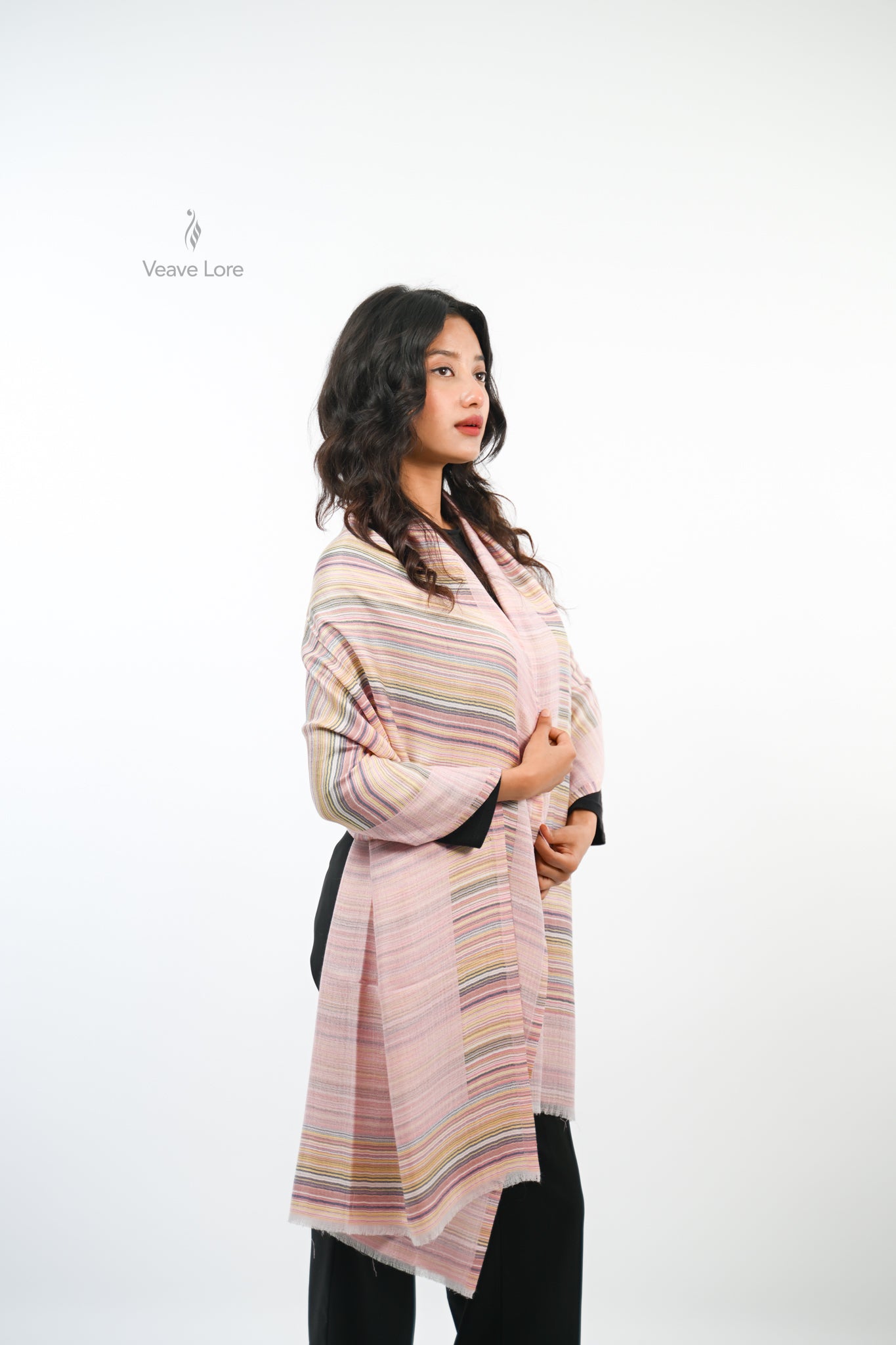 Cipher Stripe Reversible Stole
