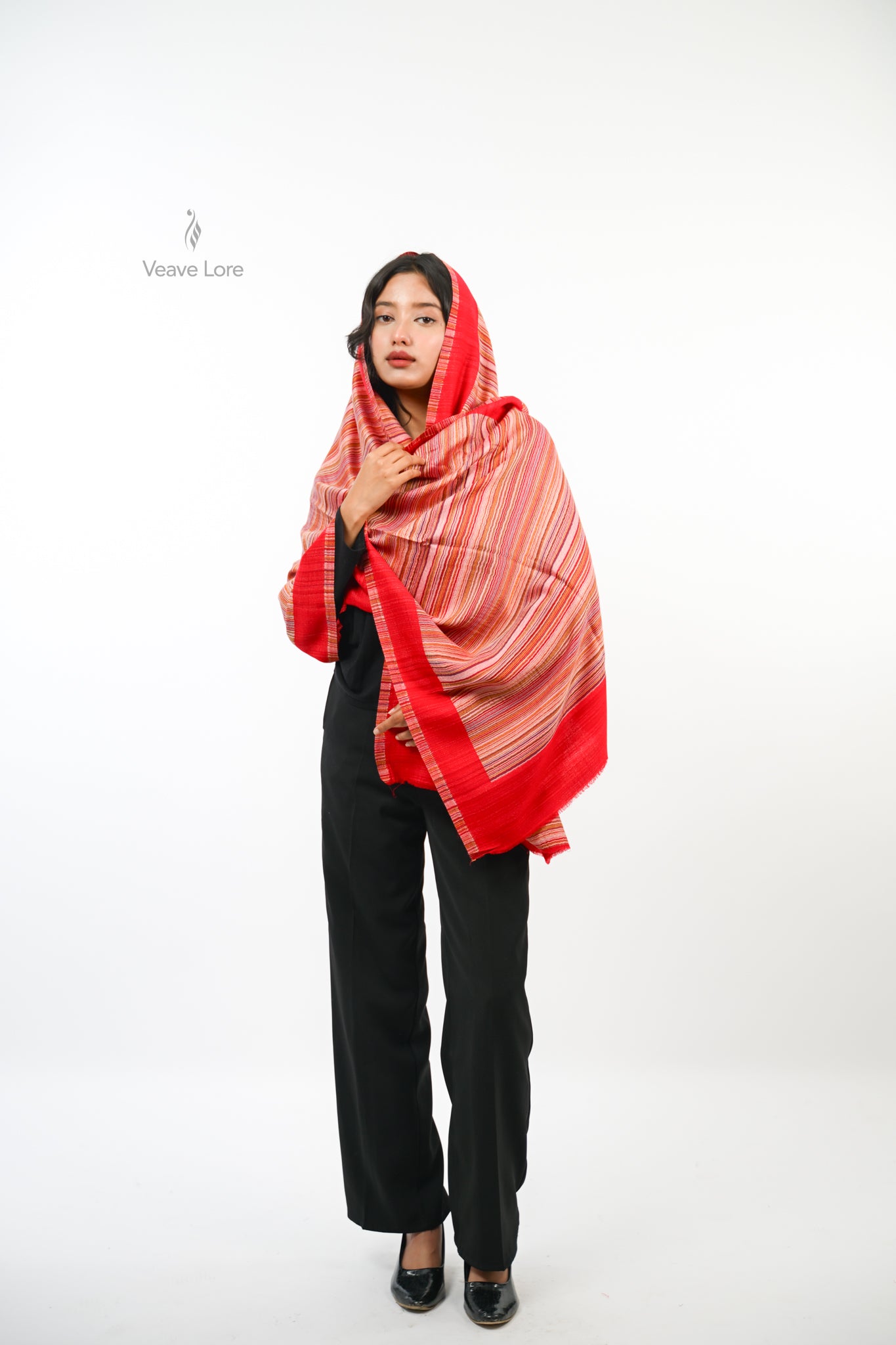 Cipher Stripe Reversible Stole