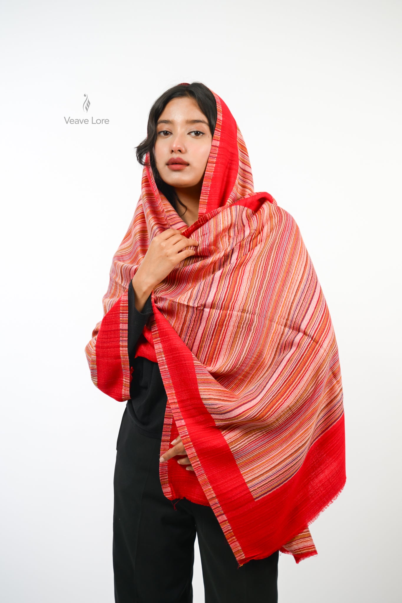 Cipher Stripe Reversible Stole