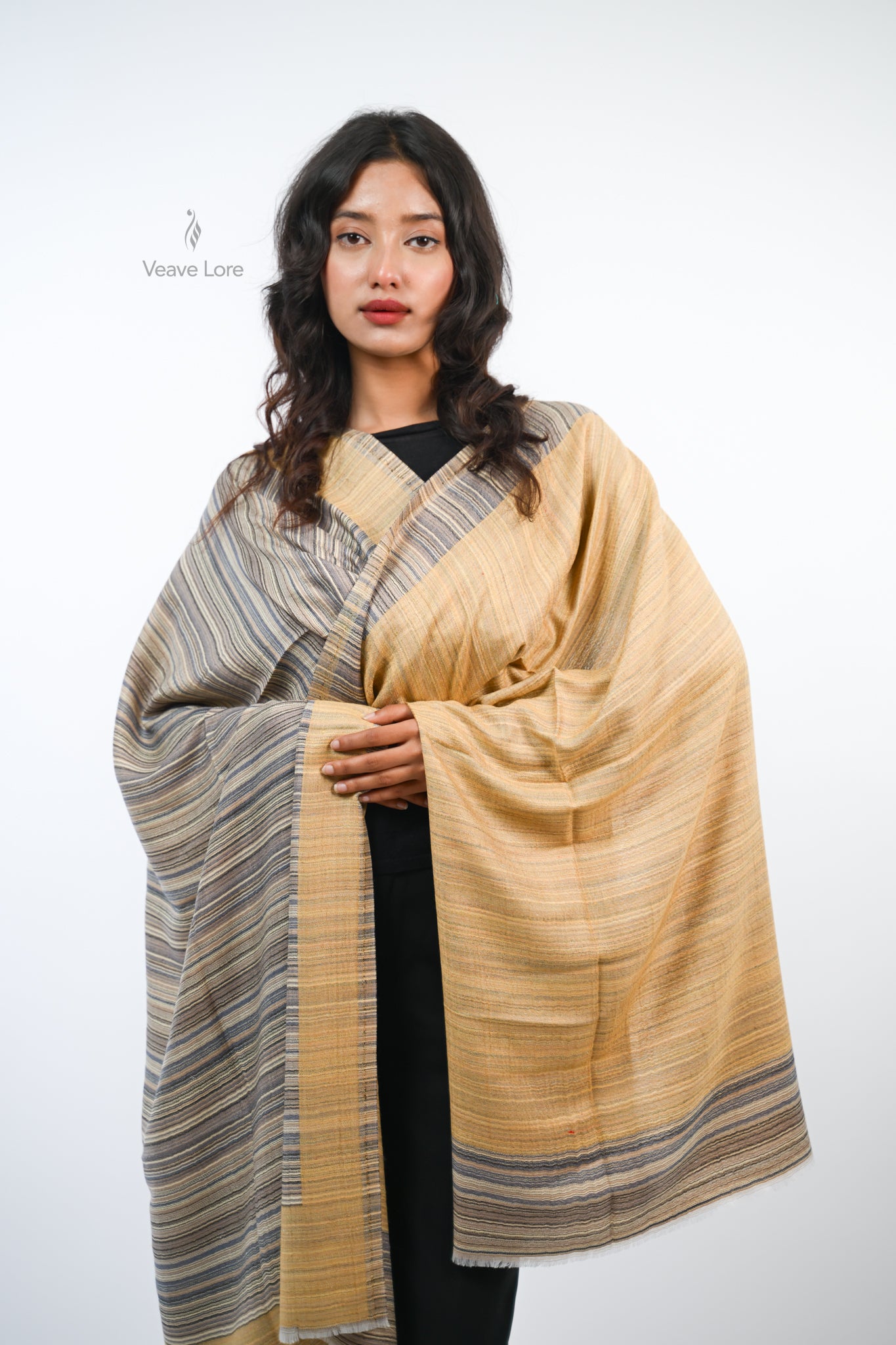 Cipher Stripe Reversible Stole