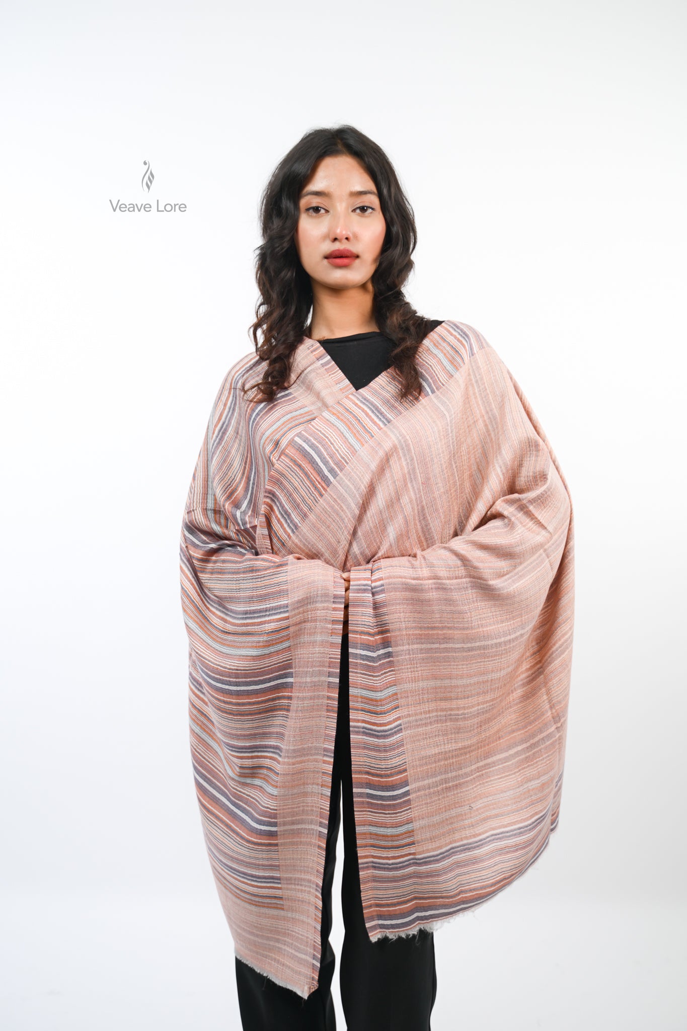 Cipher Stripe Reversible Stole