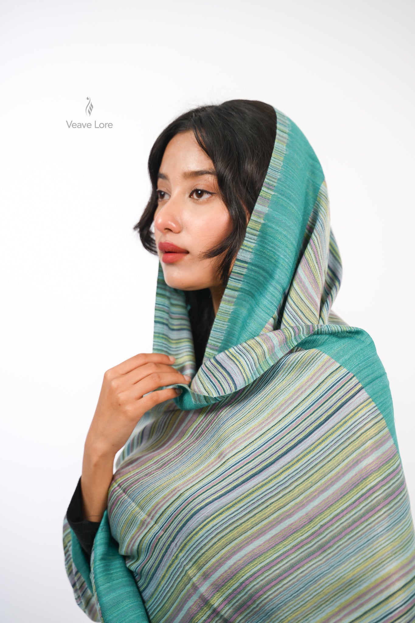 Cipher Stripe Reversible Stole