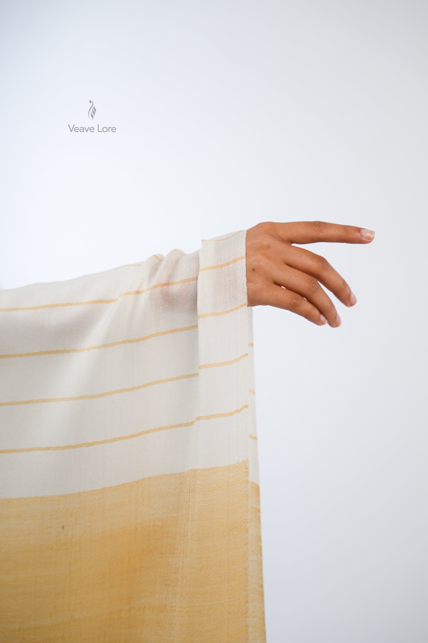 Check Fine Wool Stole — The Woven Grid
