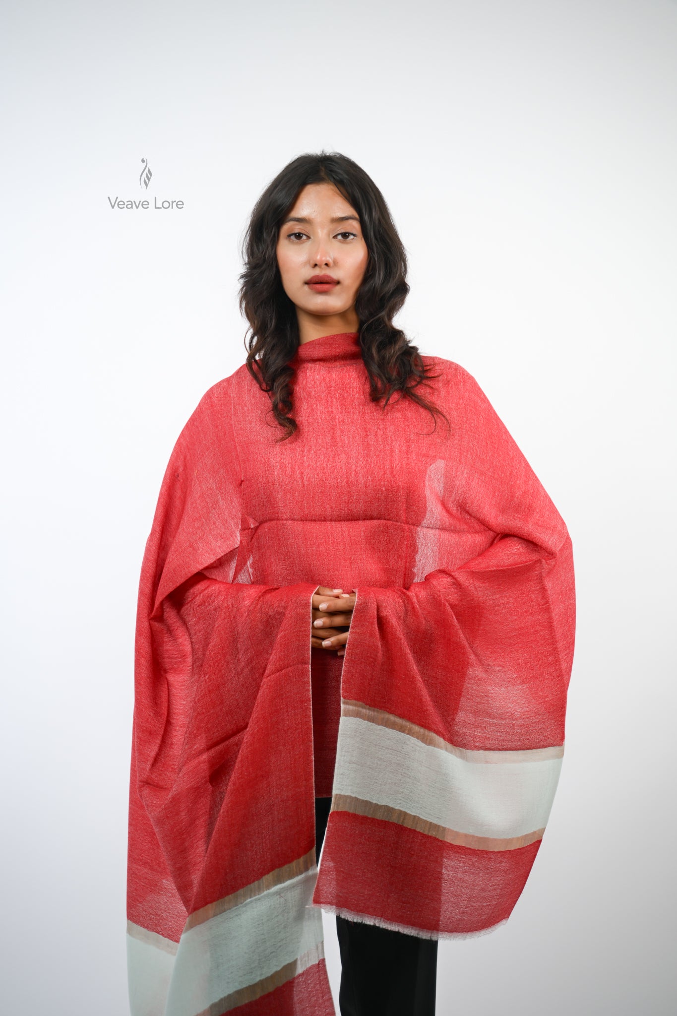 Palledar Fine Wool Stole The Border Weave