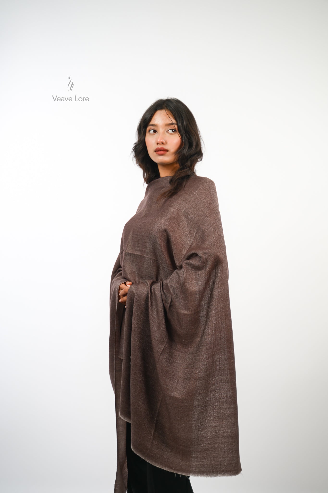 Plain Reversible Fine Wool Stole