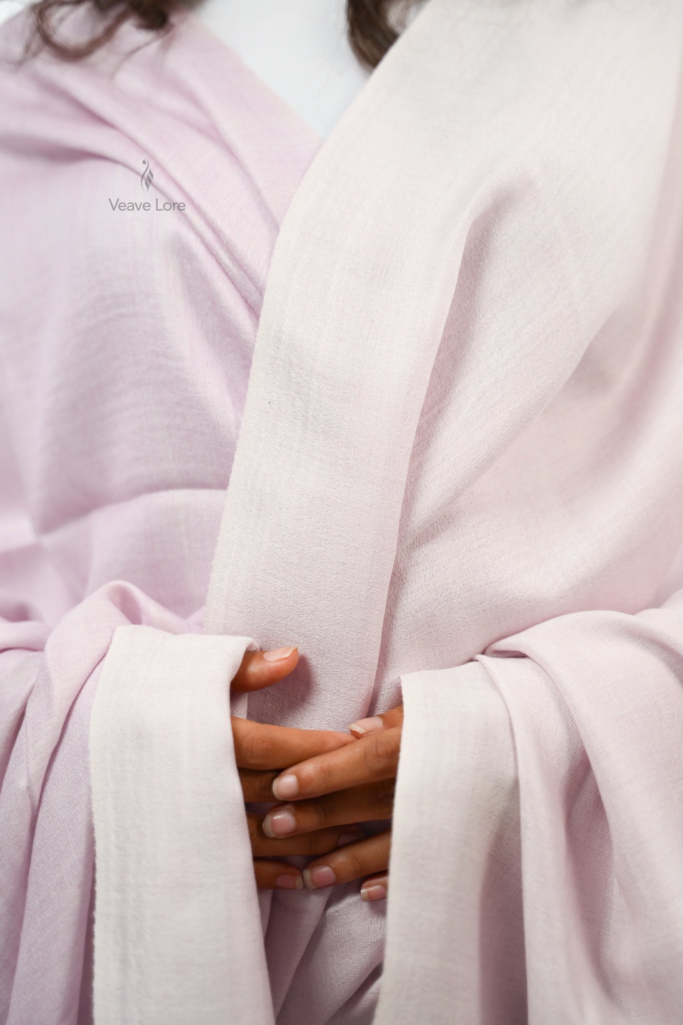 Mauve Reversible Fine Wool Shawl