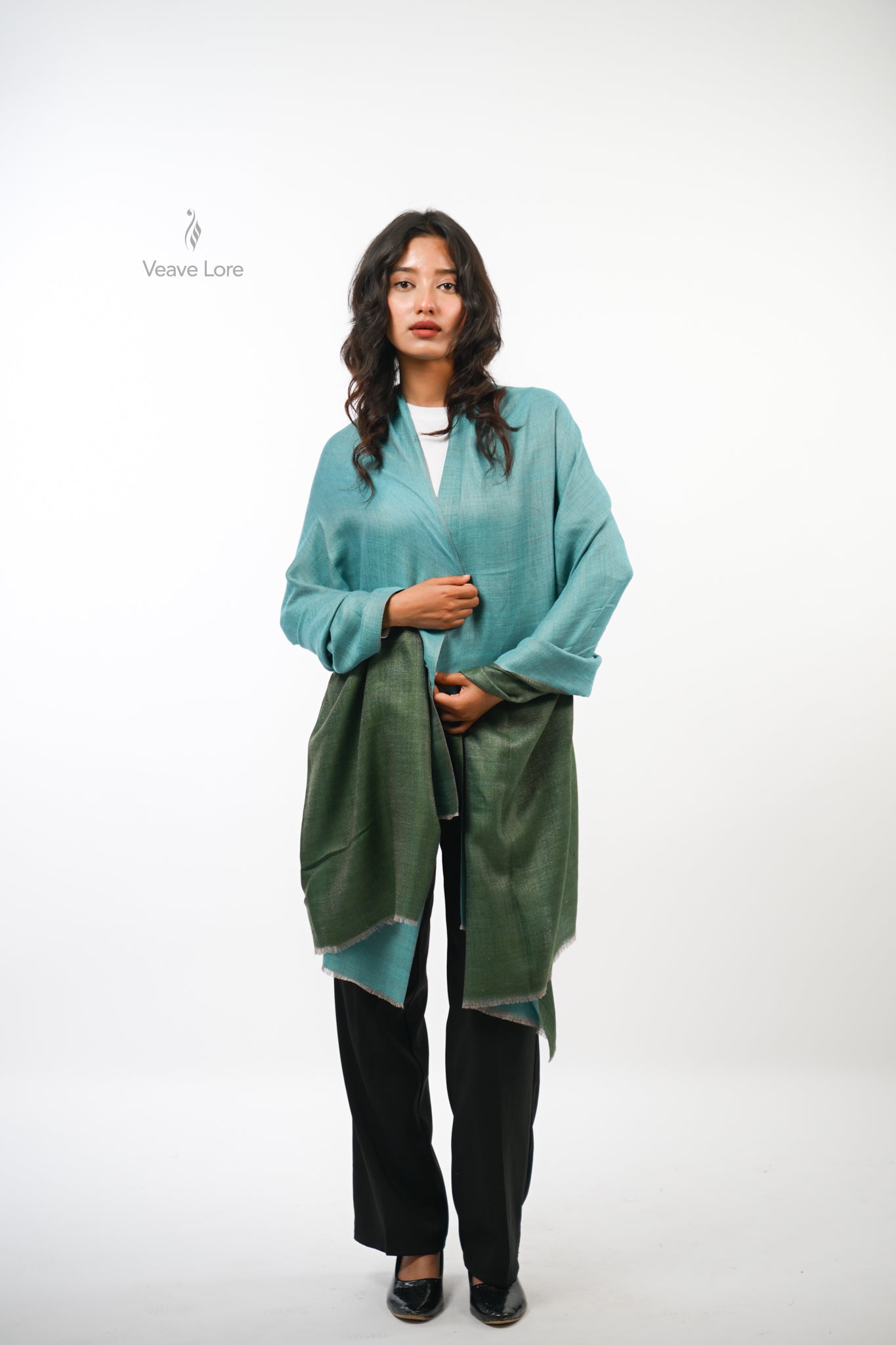 Aab Reversible Fine Wool Shawl