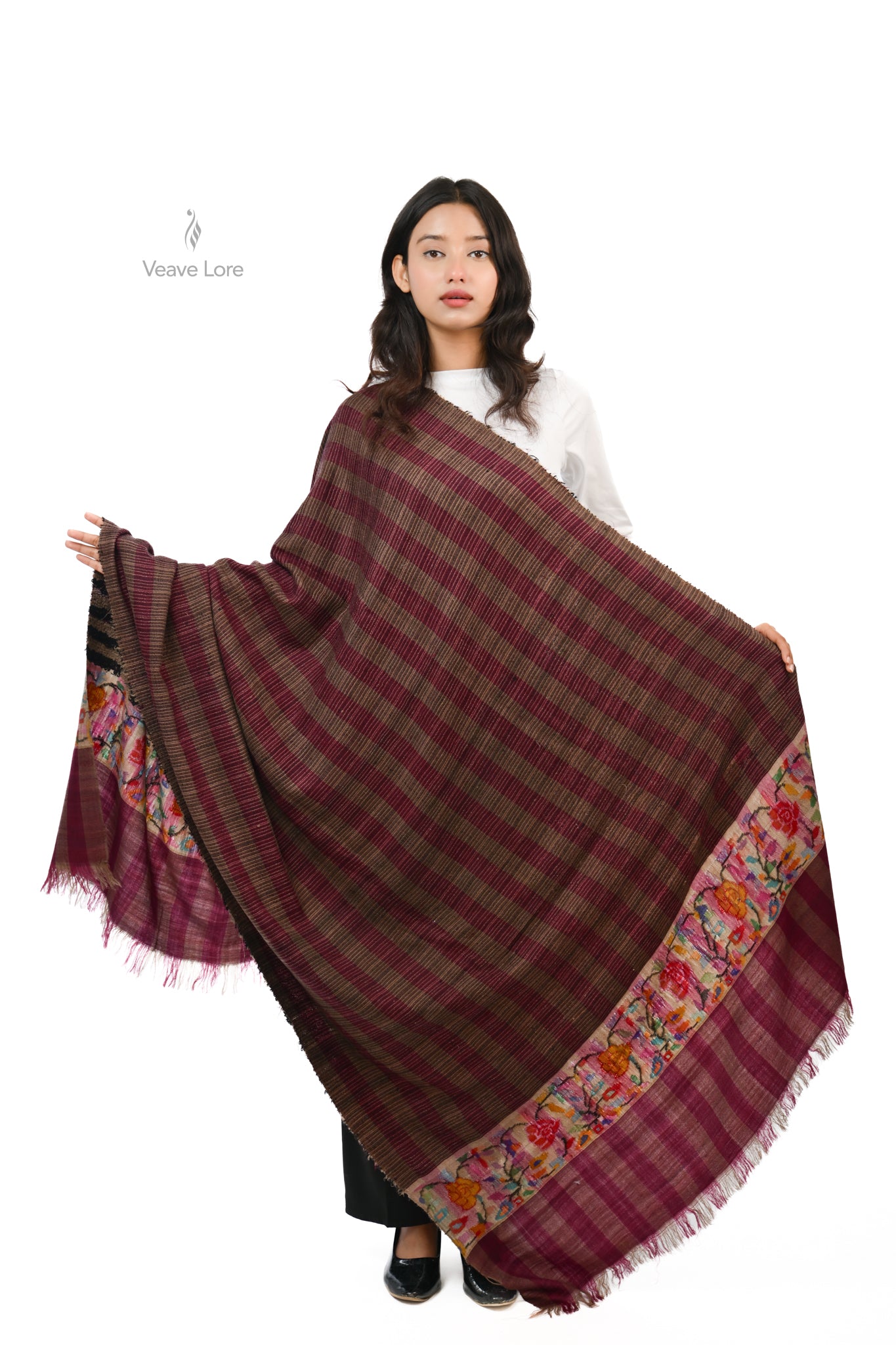 Do-Jahan Two Worlds Towelled Pashmina Shawl