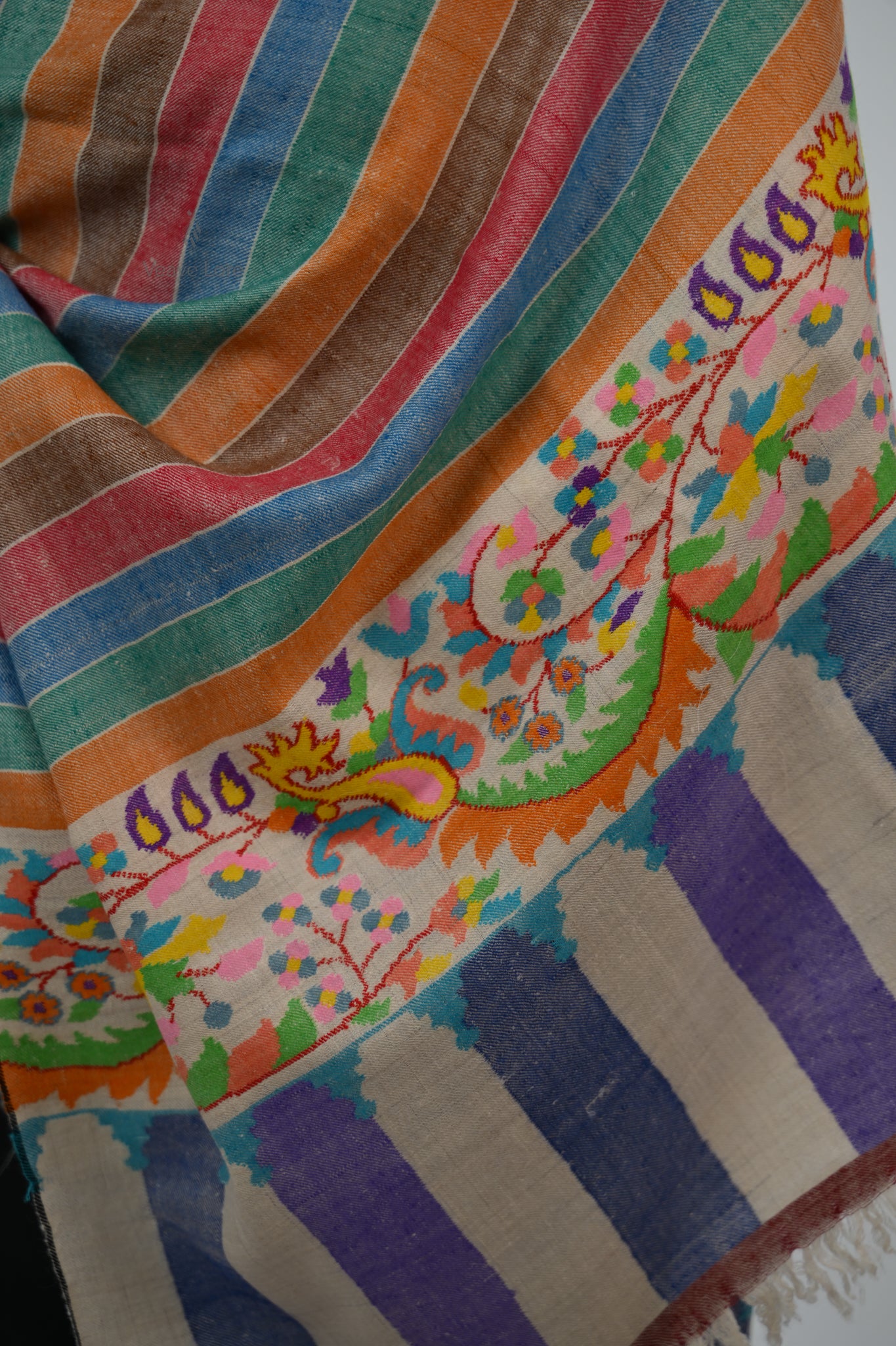 Qaus-e-Quzah The Rainbow Pashmina Shawl