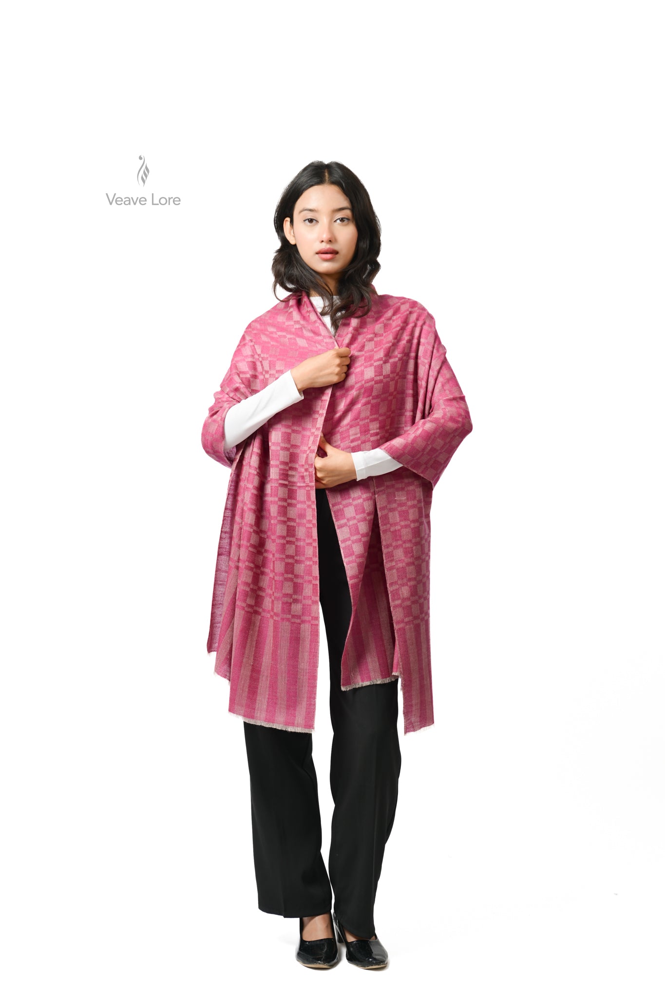 Shireen Cerise Pashmina Stole