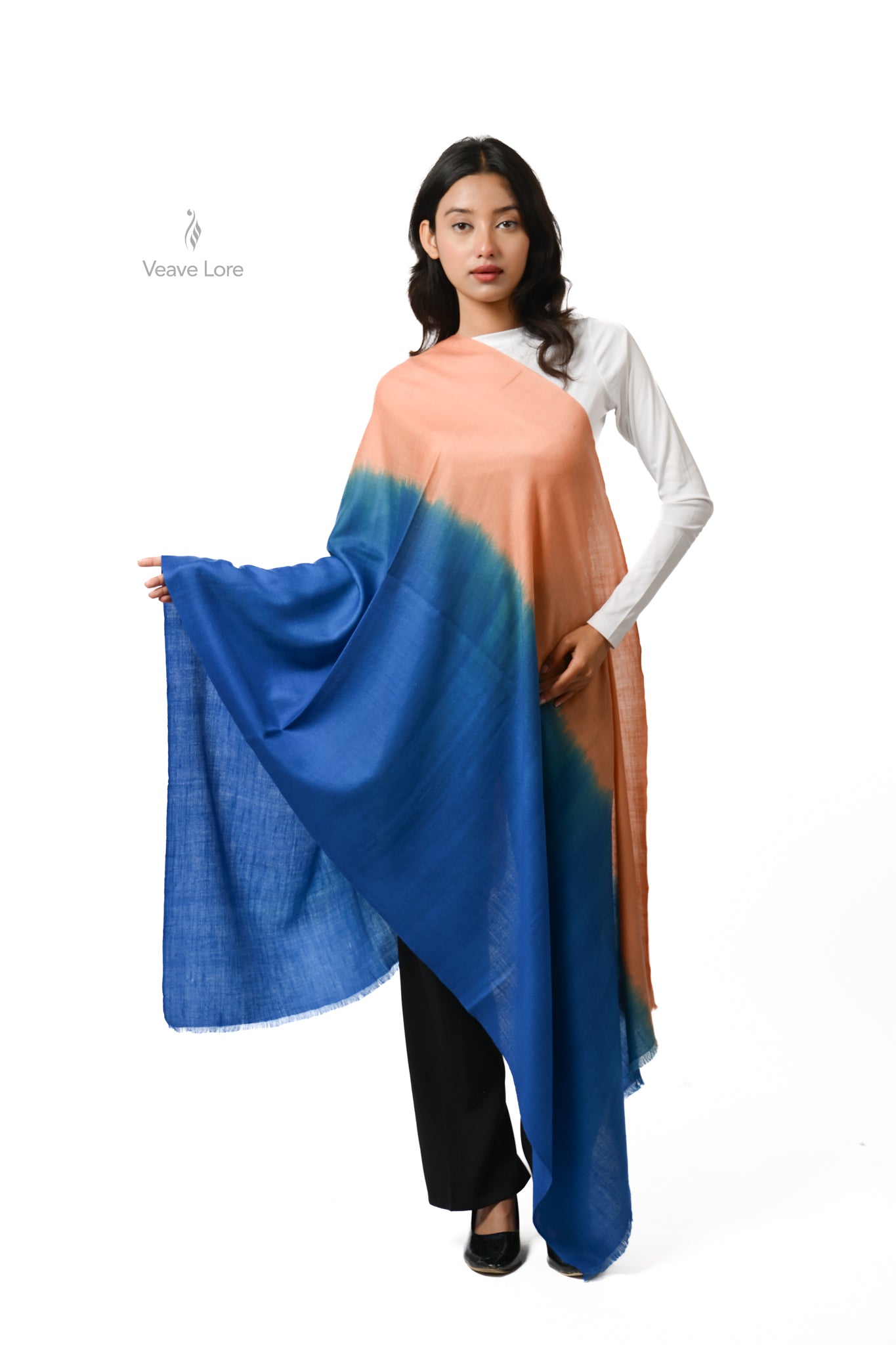 Sahil Pashmina Stole, The Coral Shore
