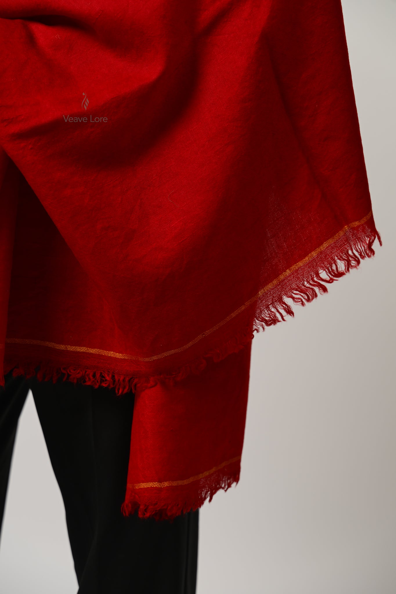 Laleh Scarlet Pashmina Shawl