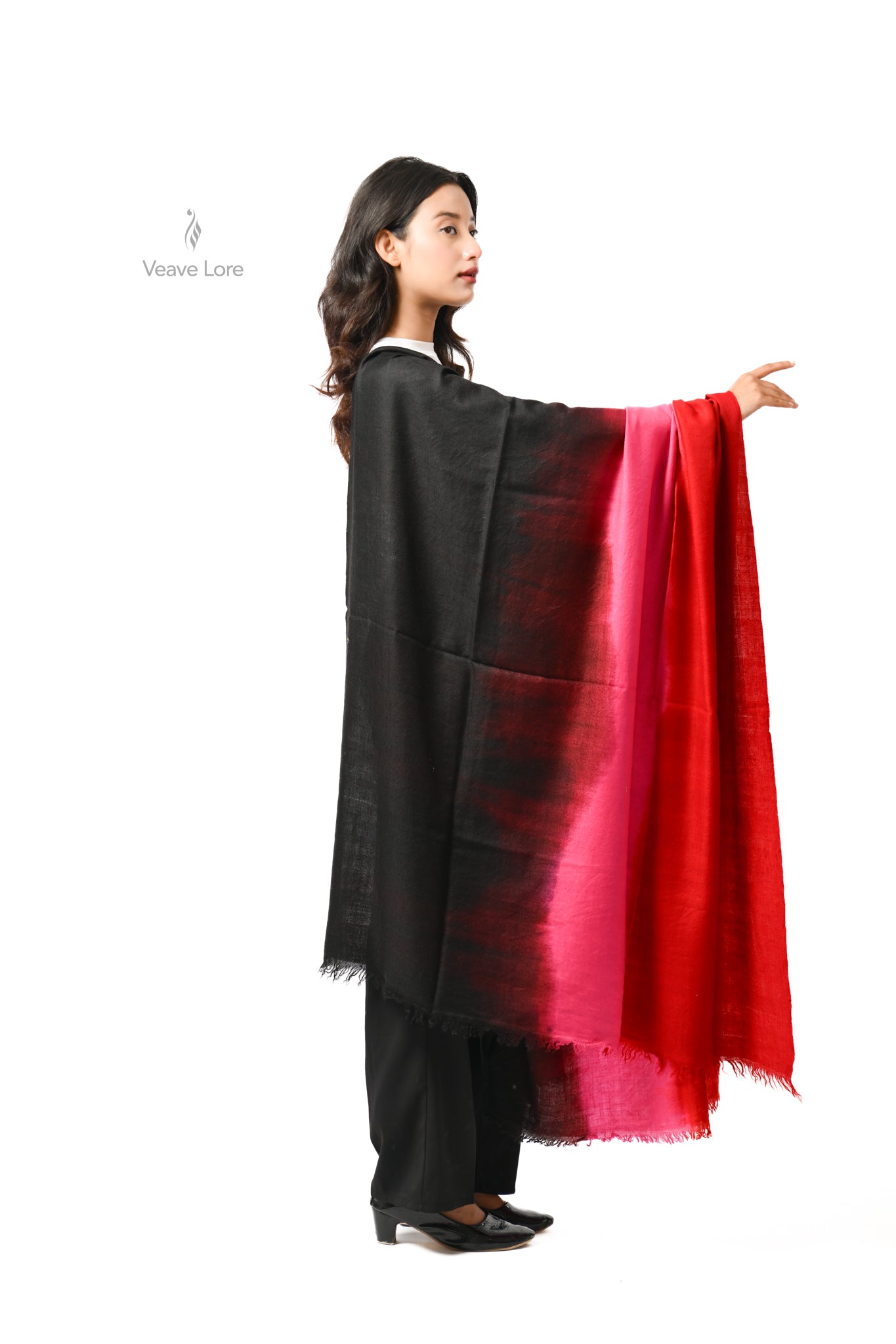 Shola Ebony Pashmina Shawl