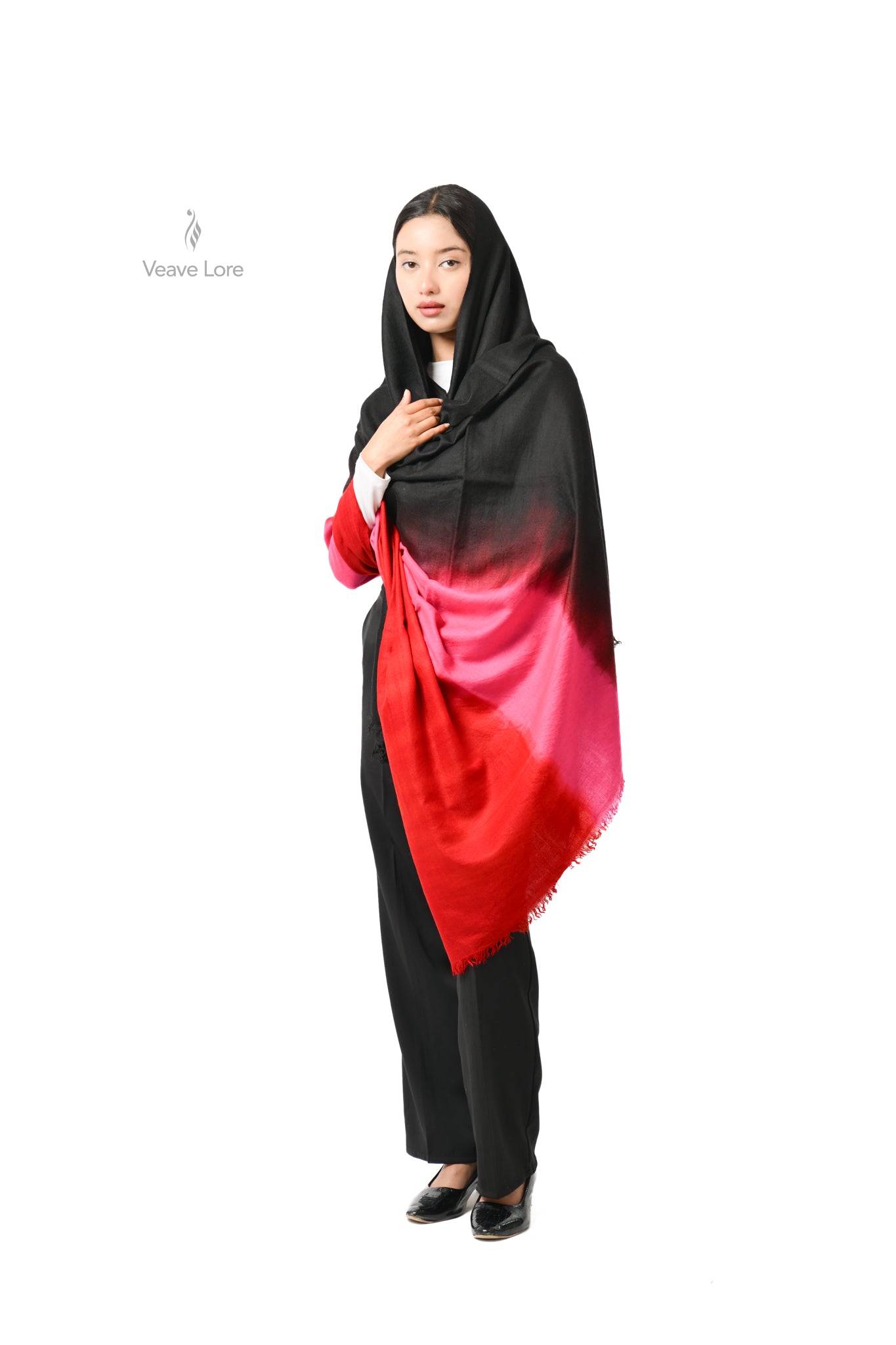 Shola Ebony Pashmina Shawl