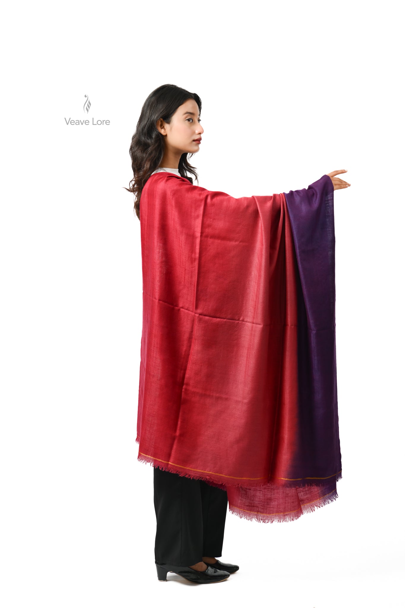 Shahana Amethyst Pashmina Shawl