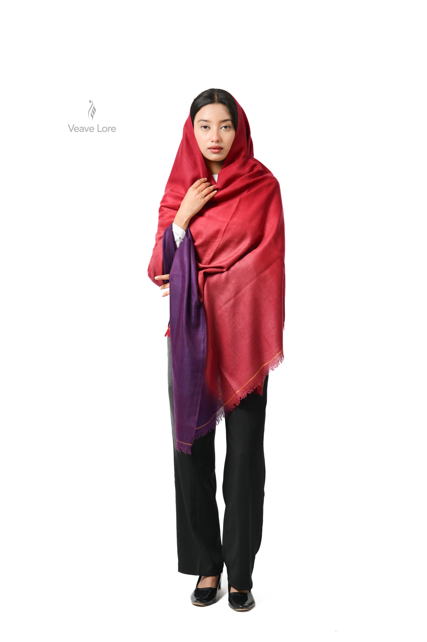 Shahana Amethyst Pashmina Shawl