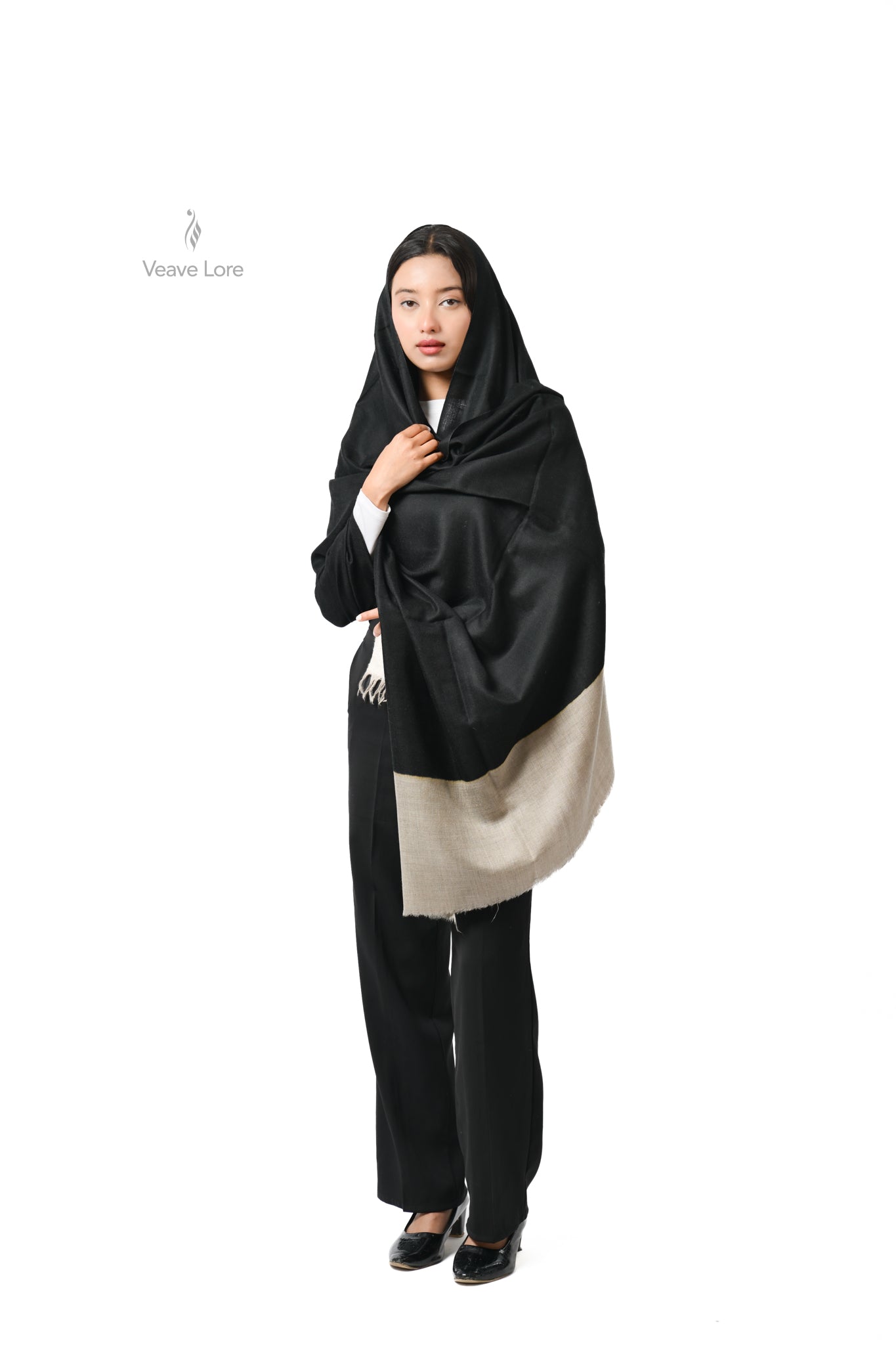 Parveen Jet Pashmina Shawl