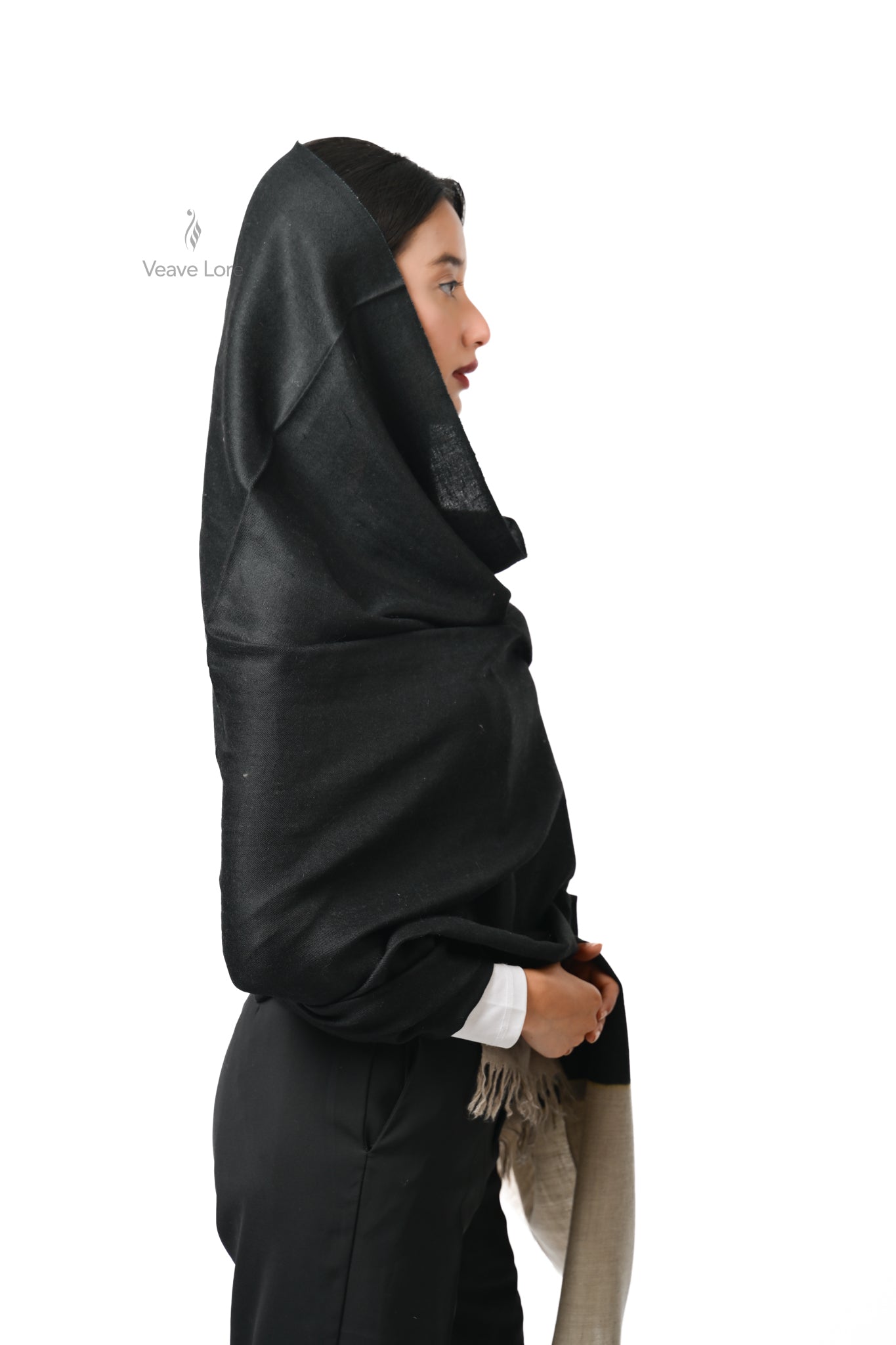Parveen Jet Pashmina Shawl