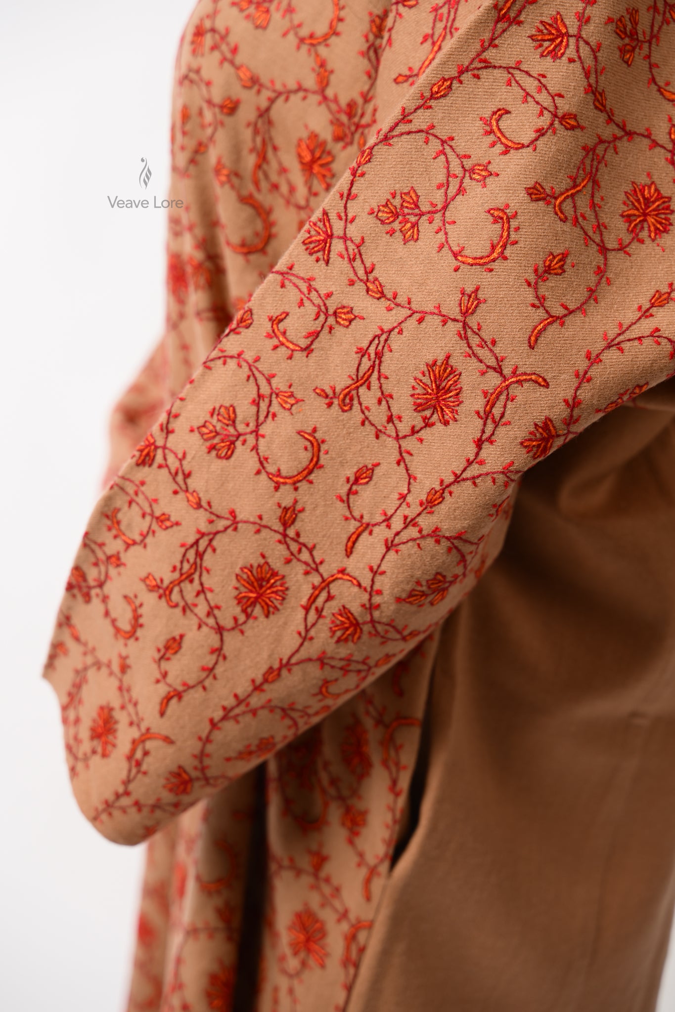 Khaki Trellis Pheran