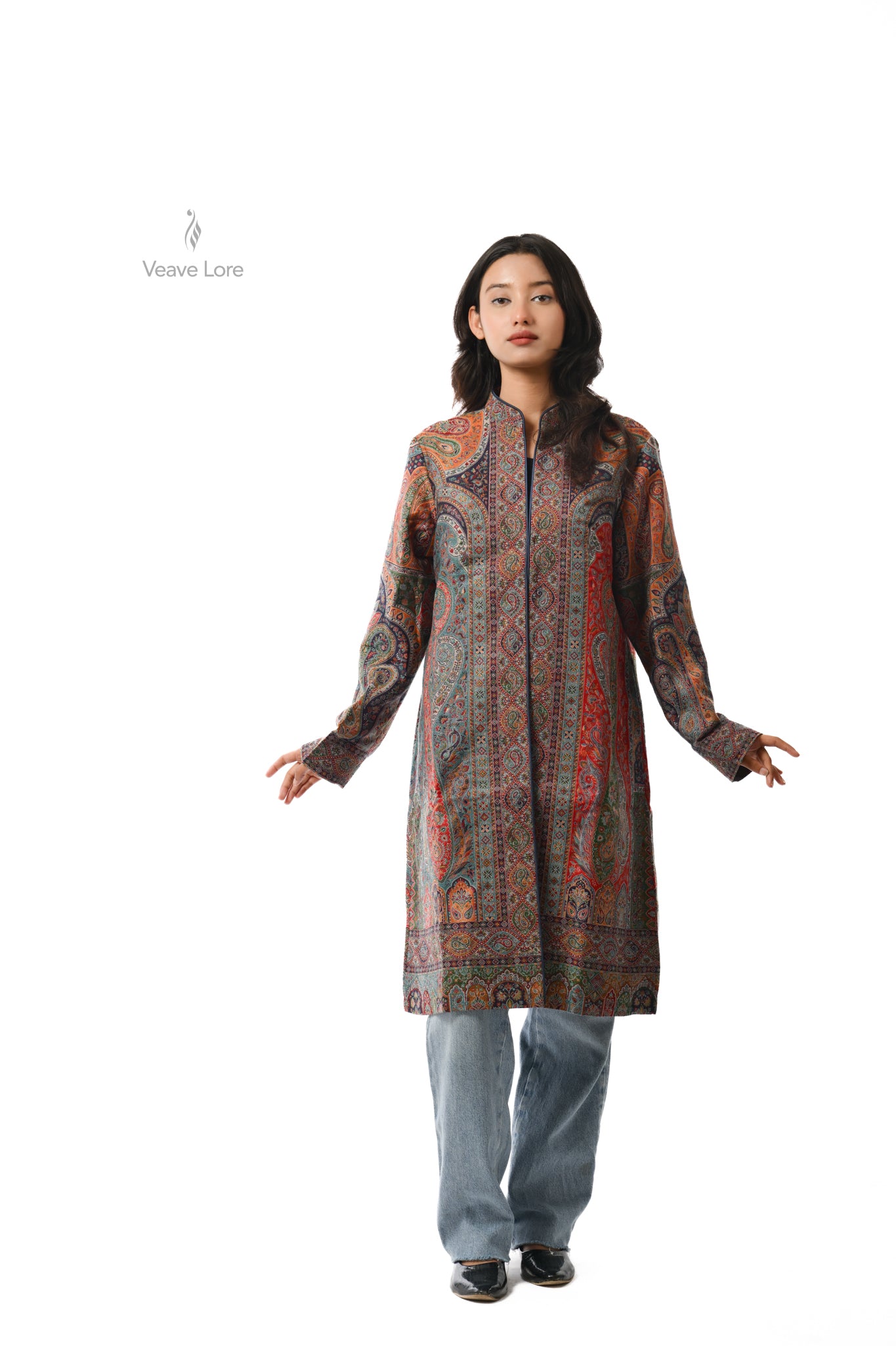 Mosaic Kani Jamawar Coat